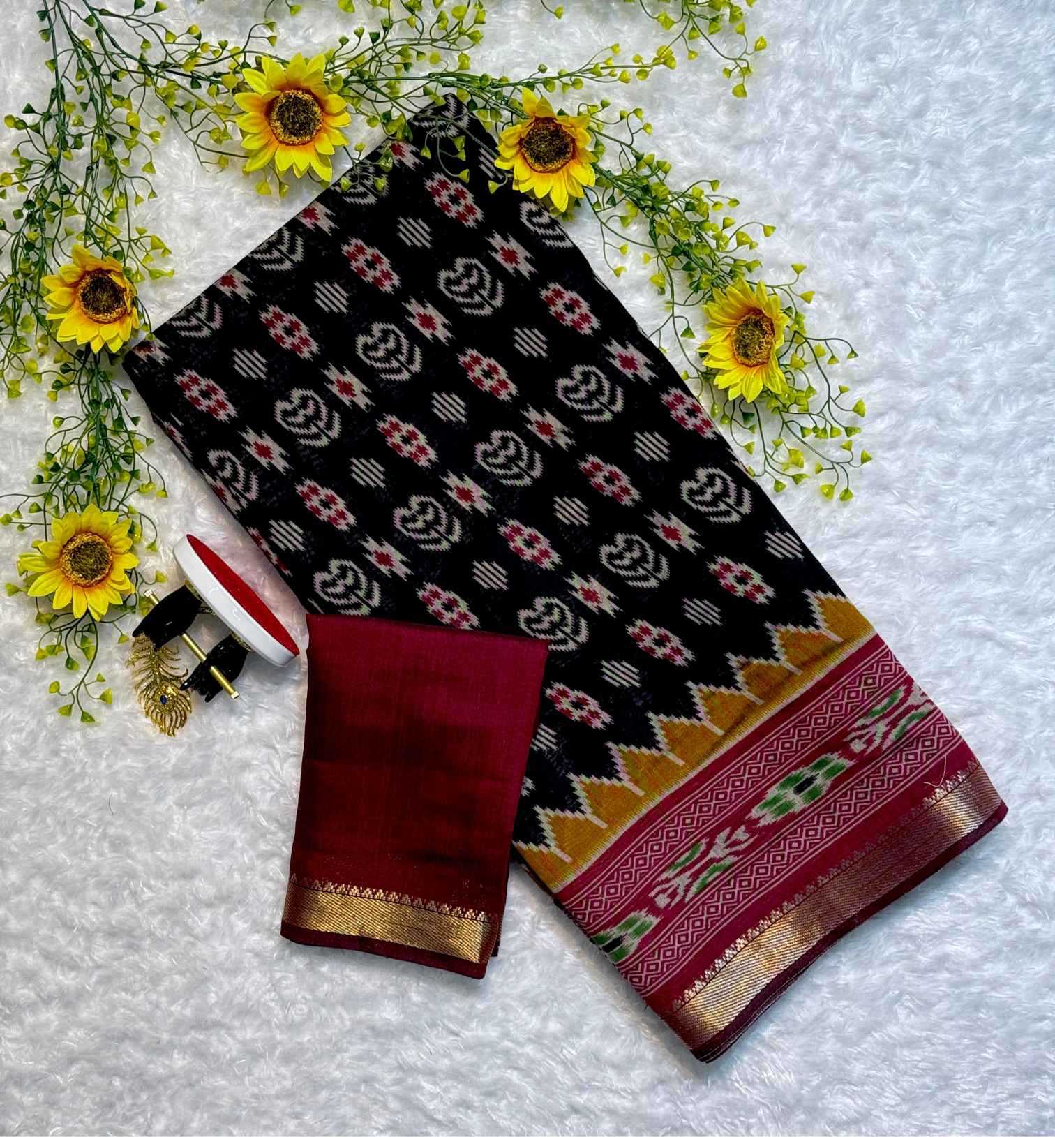 Ynf Cotton KESH693 Niyati Sarees Wholesale Designer Sarees Jacquard Saree Mulmul Cotton Sarees Manufacturer- Kapda Export