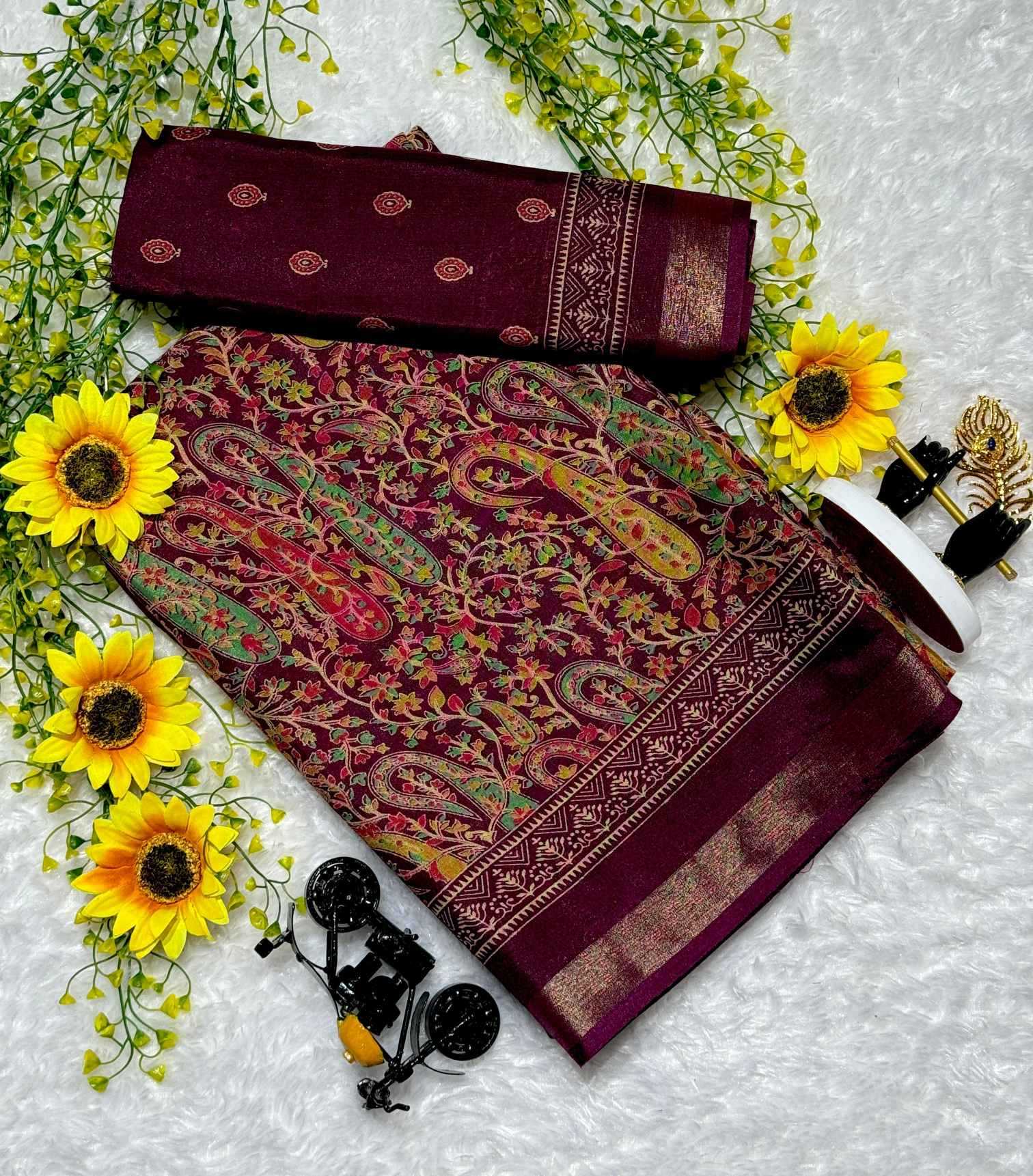 Ynf Cotton KESH693 Saba Sarees Wholesale Designer Sarees Ajrakh Sarees Traditional Sarees Mulmul Cotton Sarees Manufacturer- Kapda Export