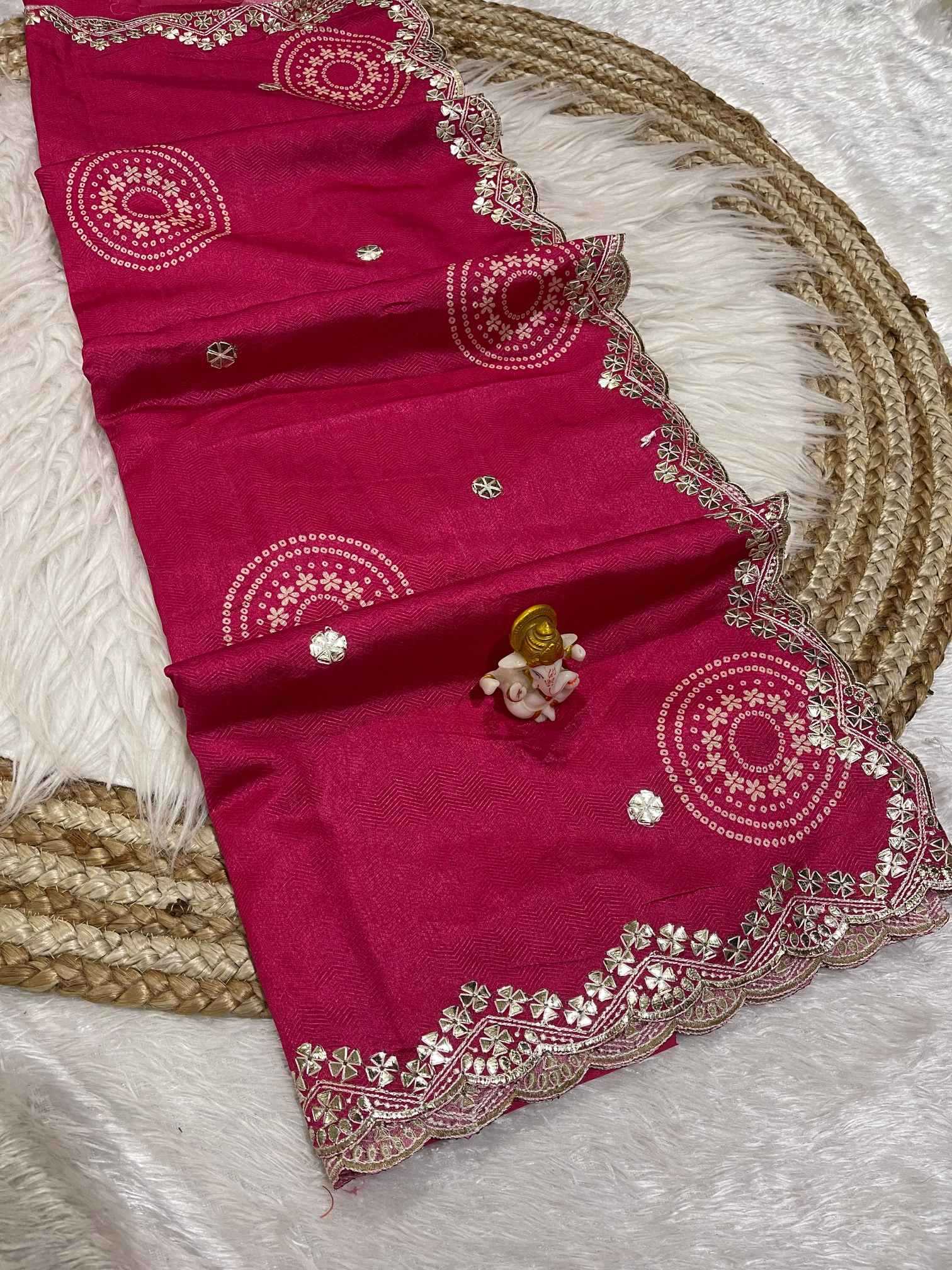 Ynf Cotton KESH725 Abhaya Sarees Wholesale Printed Sarees Gota Patti Sarees Cotton Sarees Manufacturer- Kapda Export