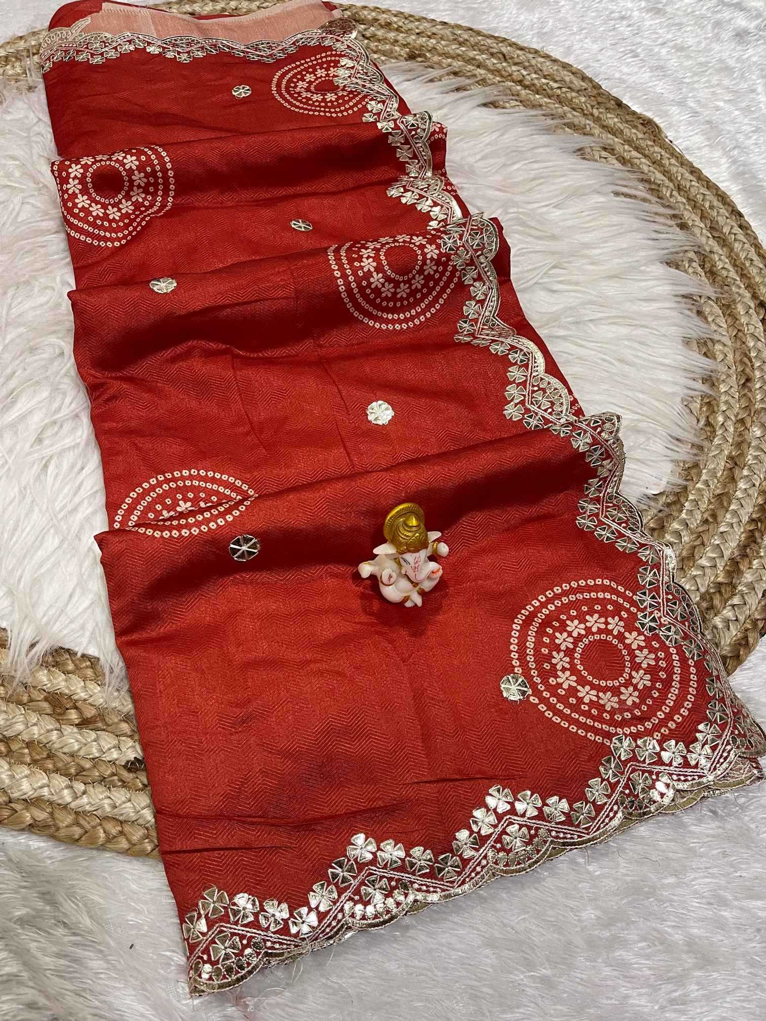 Ynf Cotton KESH725 Abhaya Sarees Wholesale Printed Sarees Gota Patti Sarees Cotton Sarees Manufacturer- Kapda Export