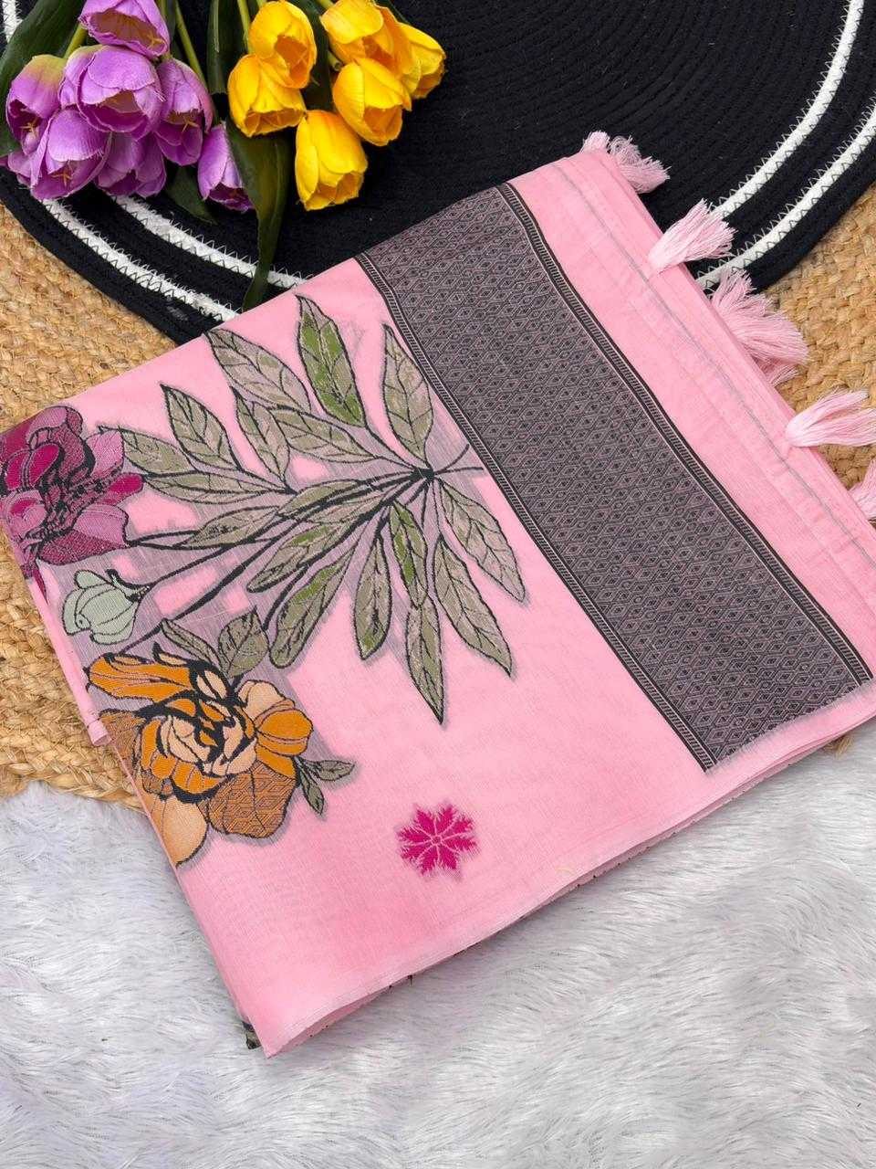 Ynf Cotton KESH737 Faiha Sarees Wholesale Designer Sarees Butta Sarees Cotton Sarees Manufacturer- Kapda Export