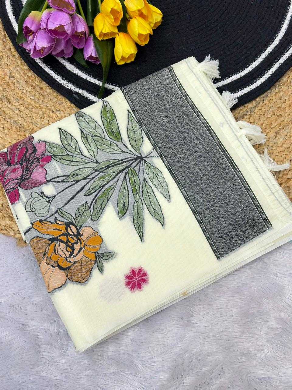 Ynf Cotton KESH737 Faiha Sarees Wholesale Designer Sarees Butta Sarees Cotton Sarees Manufacturer- Kapda Export