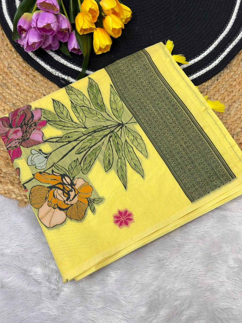 Ynf Cotton KESH737 Faiha Sarees Wholesale Designer Sarees Butta Sarees Cotton Sarees Manufacturer- Kapda Export