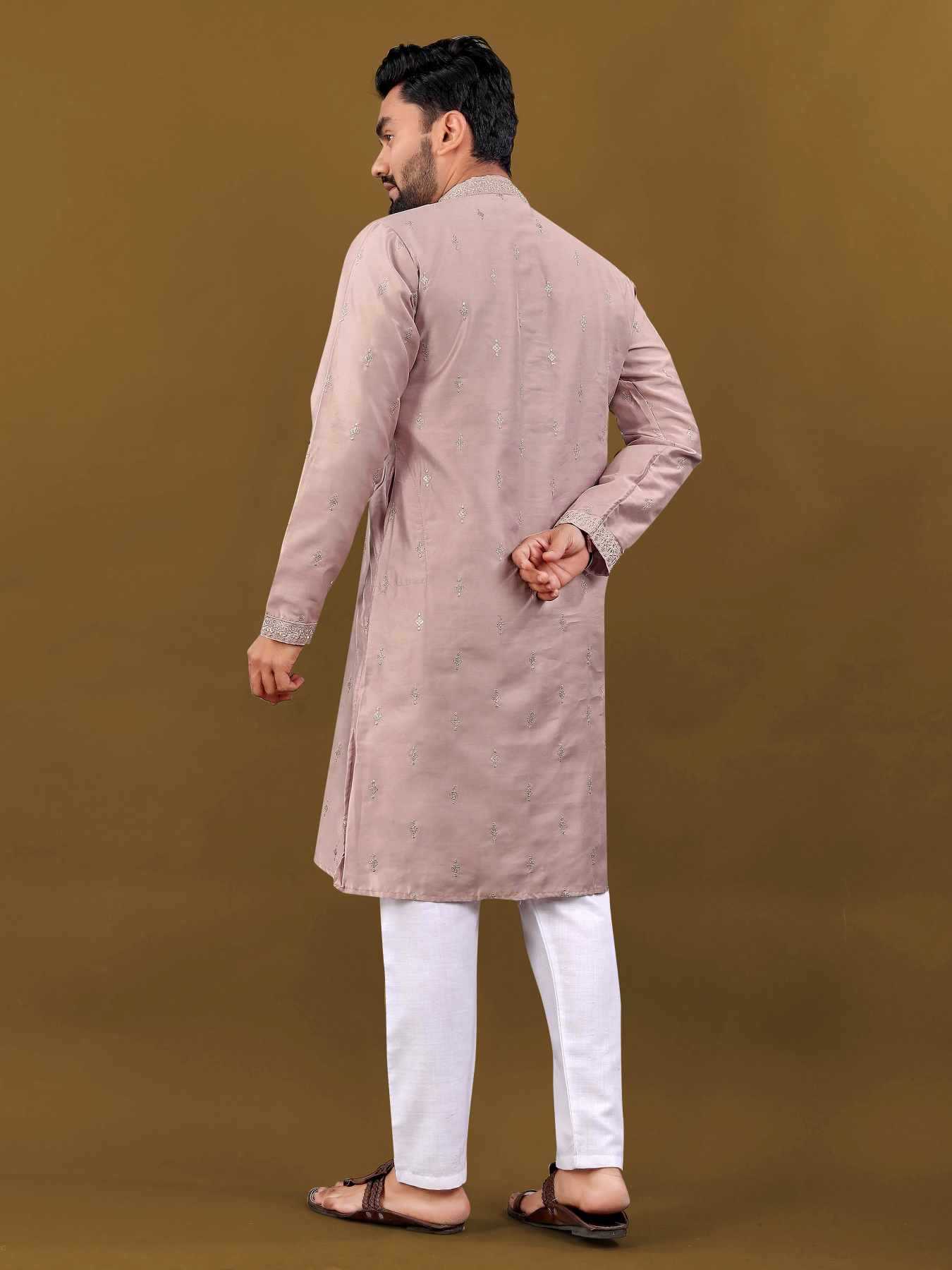 Ynf Cotton KESH747 SUVARN Mens Wear Wholesale Mens Kurtas Embroidered Kurta Pajama Designer Ethnic Set Manufacturer- Kapda Export