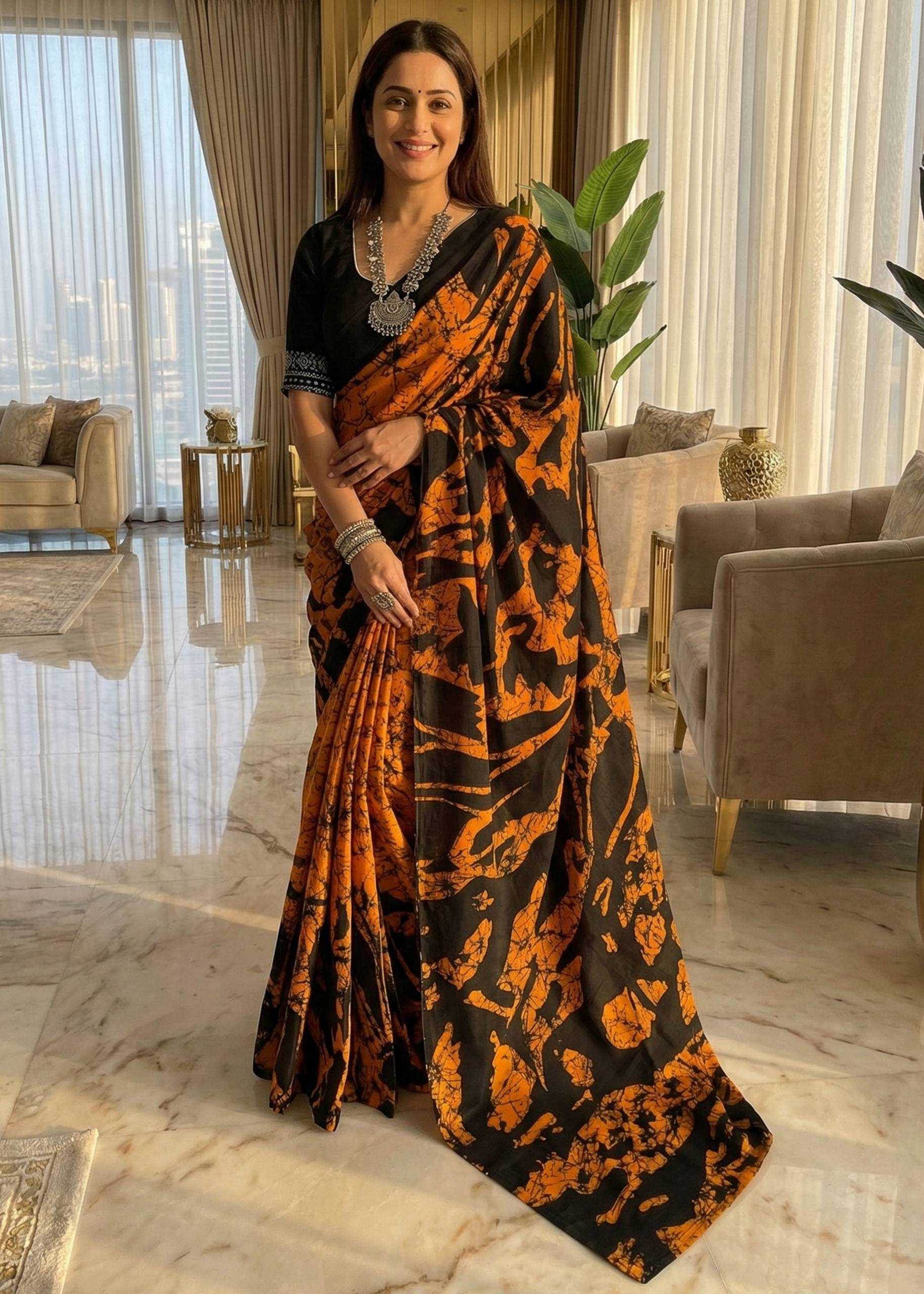 Ynf Cotton RIN229 MTR Sarees Wholesale Designer Sarees Printed Sarees Cotton Sarees Manufacturer- Kapda Export