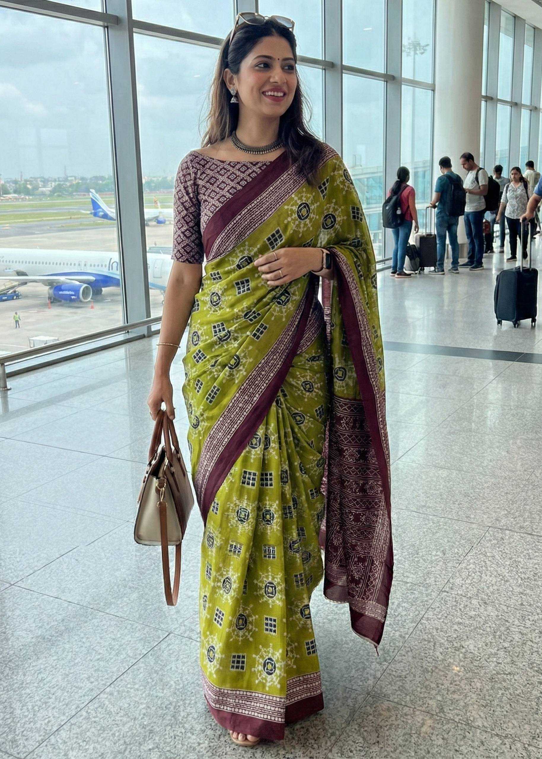 Ynf Cotton RIN229 Sambalpuri Sarees Wholesale Printed Sarees Ikkat Saree Cotton Sarees Manufacturer- Kapda Export