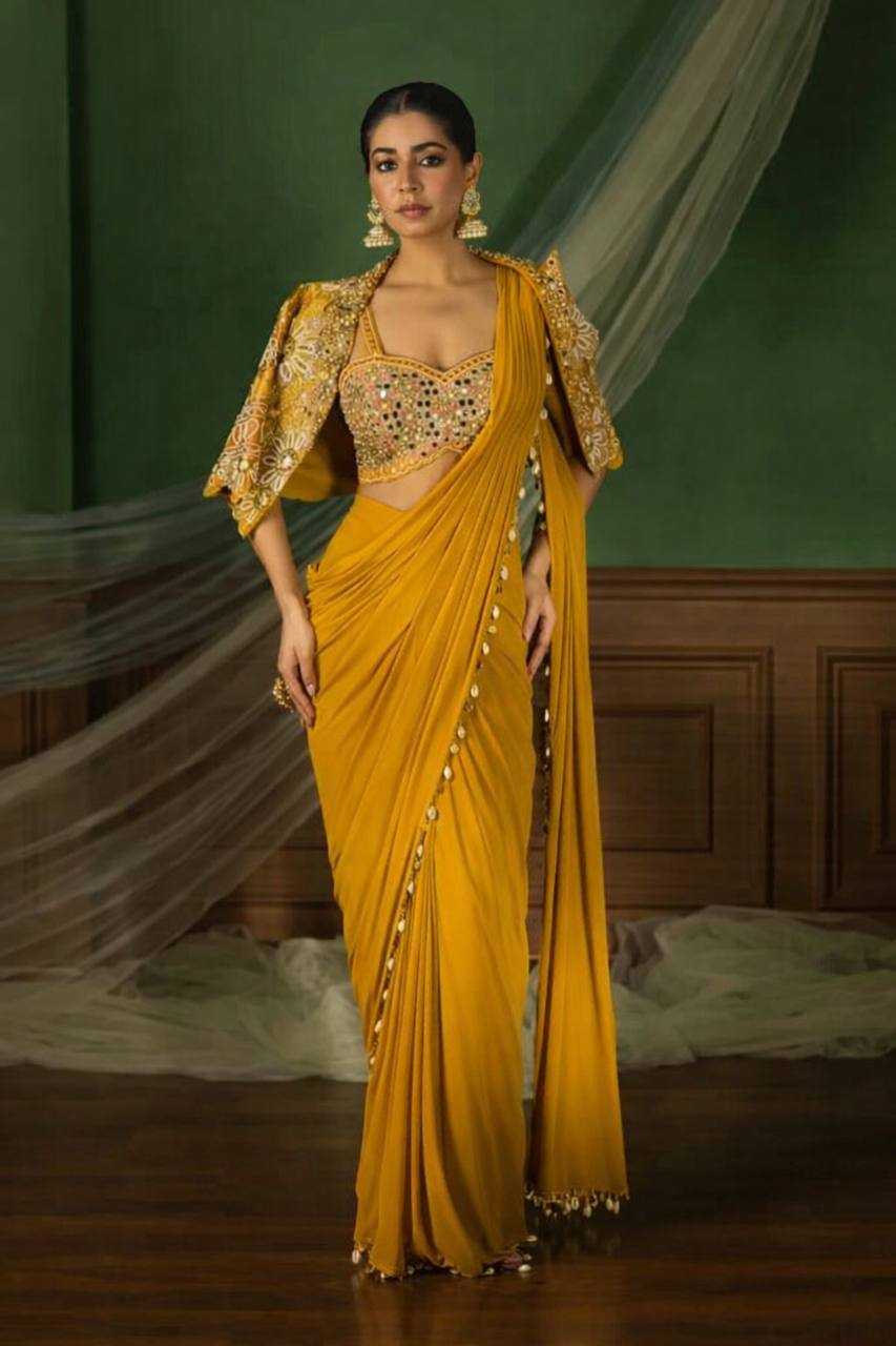 Ynf Crepe KESH558 59 Sarees Wholesale Designer Sarees Ready To Wear Sarees Party Wear Sarees Manufacturer- Kapda Export