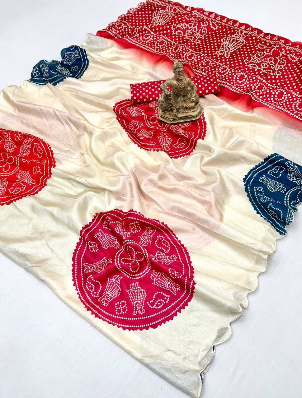 Ynf Crepe Silk KESH673 BANDHANI SPECIAL Silk Sarees Wholesale Printed Silk Saree Designer Silk Sarees Festival Silk Sarees Manufacturer- Kapda Export