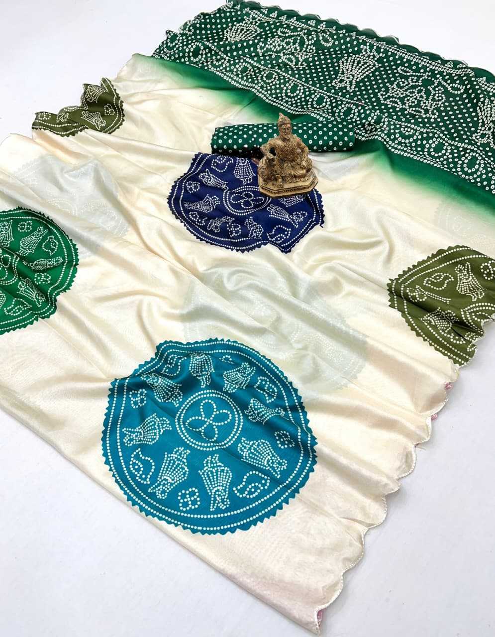 Ynf Crepe Silk KESH673 BANDHANI SPECIAL Silk Sarees Wholesale Printed Silk Saree Designer Silk Sarees Festival Silk Sarees Manufacturer- Kapda Export