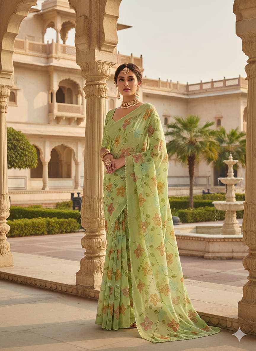 Ynf Crunchi KESH682 Barkat Sarees Wholesale Designer Sarees Butta Sarees Swarovski Sarees Manufacturer- Kapda Export