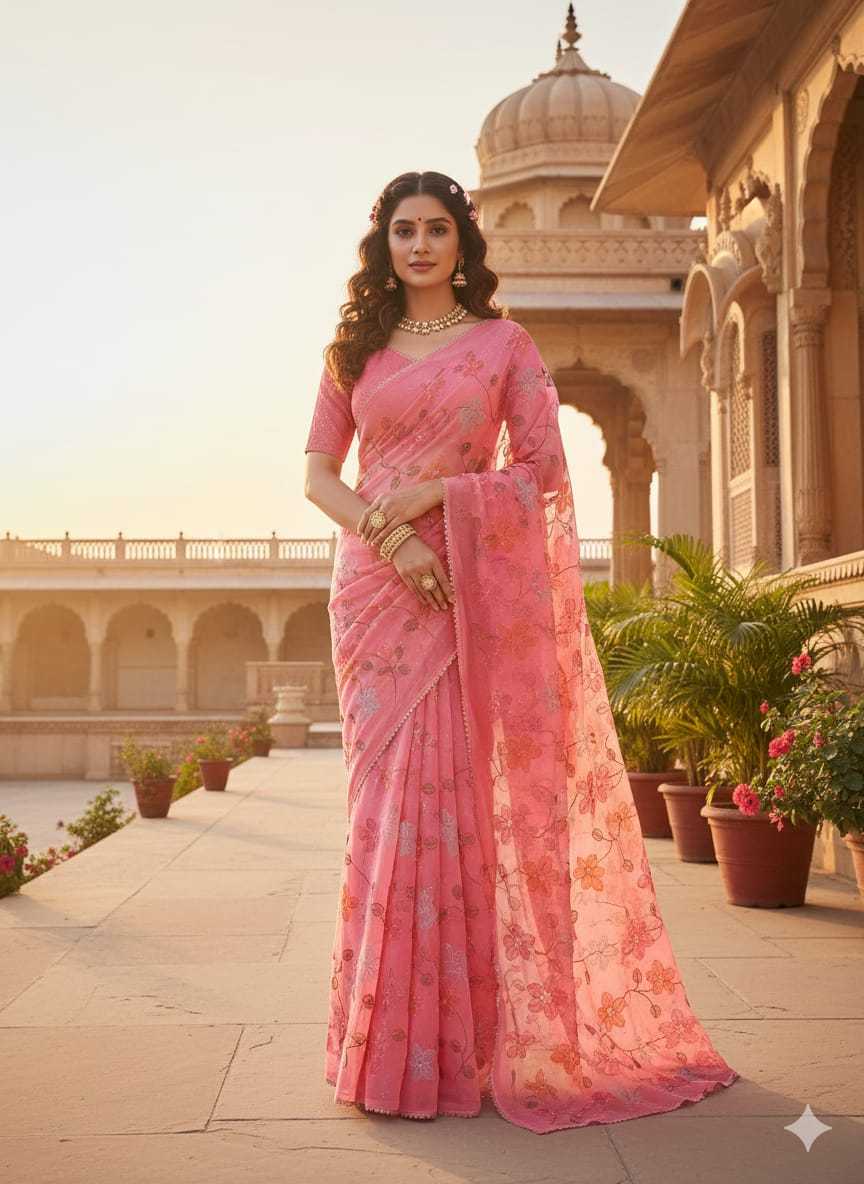 Ynf Crunchi KESH682 Barkat Sarees Wholesale Designer Sarees Butta Sarees Swarovski Sarees Manufacturer- Kapda Export