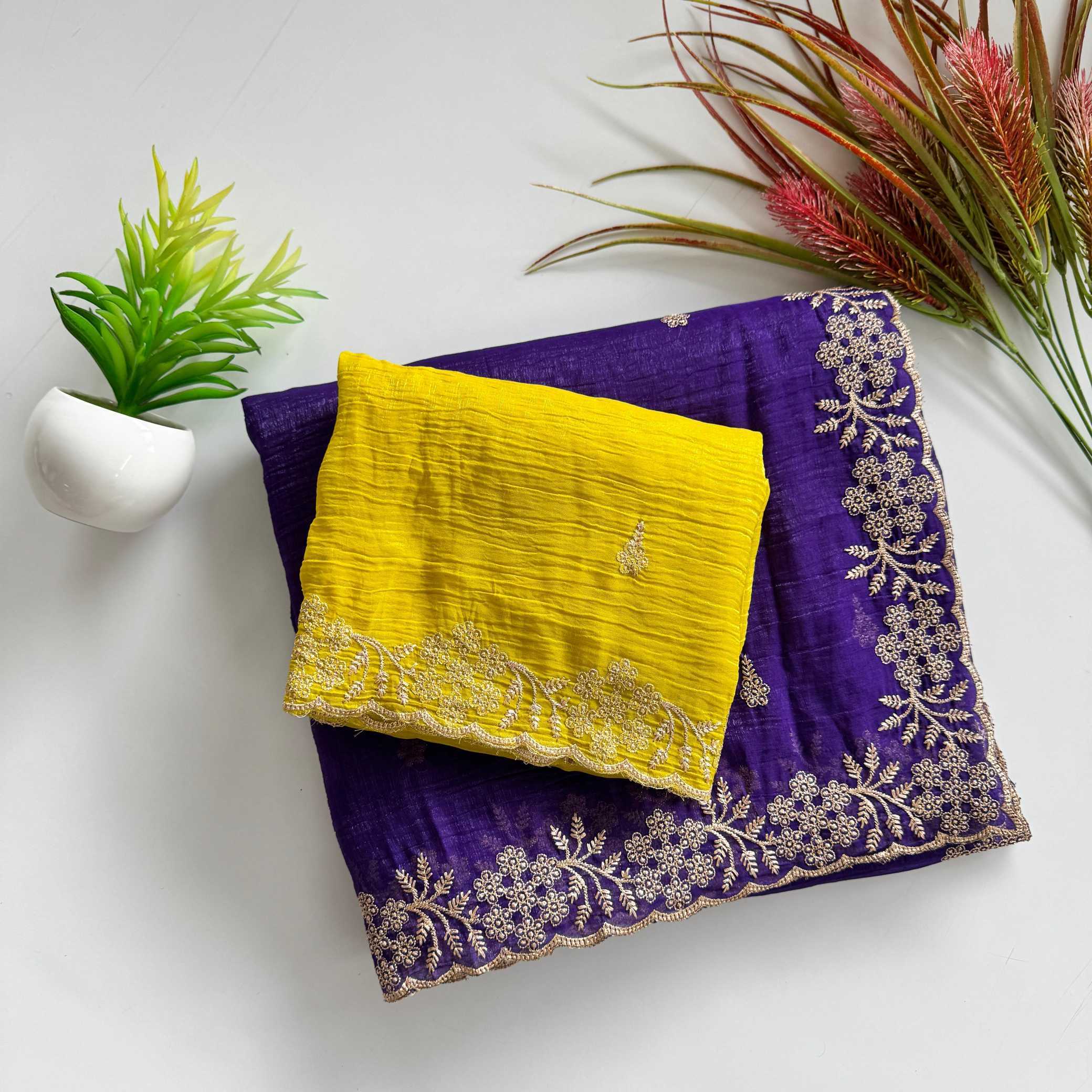 Ynf Crush Silk KESH549 Zohra Silk Sarees Wholesale Soft Silk Sarees Designer Silk Sarees Embroidered Silk Sarees Manufacturer- Kapda Export