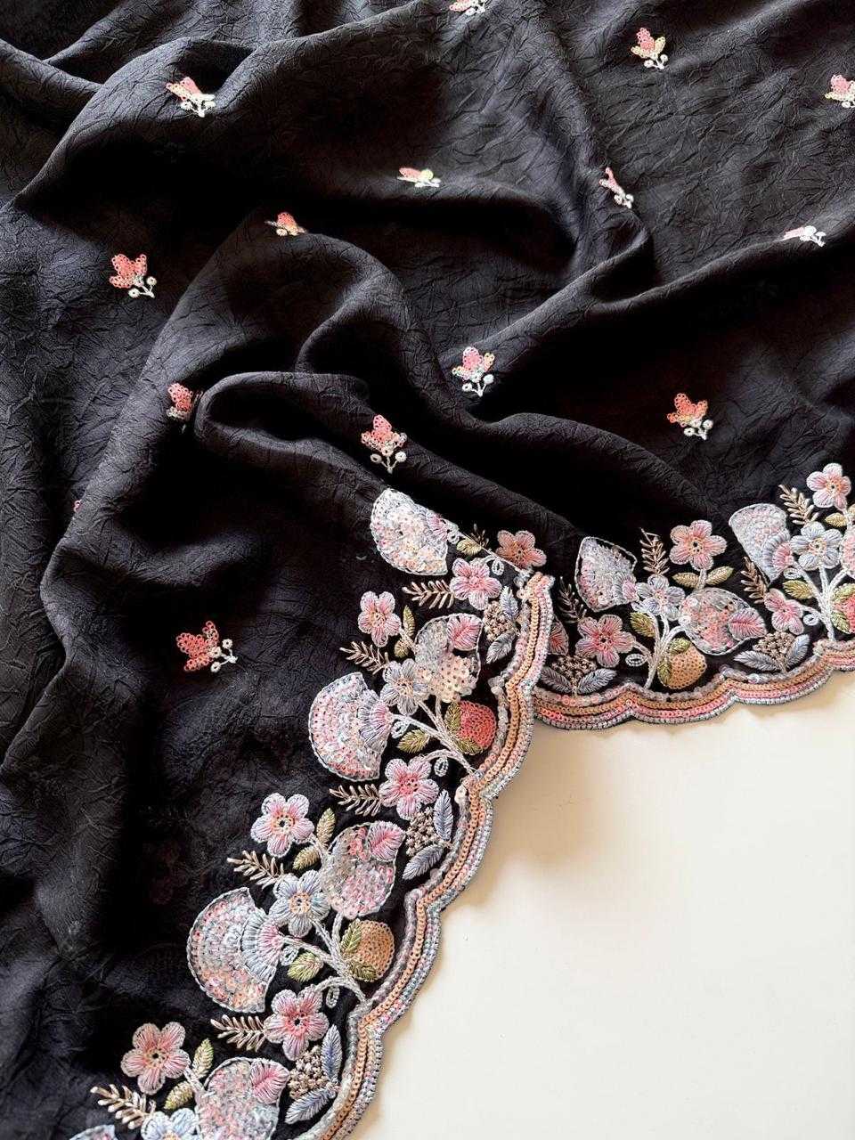 Ynf Crush Silk KESH681 106 Sarees Festive Collections Wholesale Embroidered Sarees Silk Sarees Sarees With Blouse Manufacturer- Kapda Export