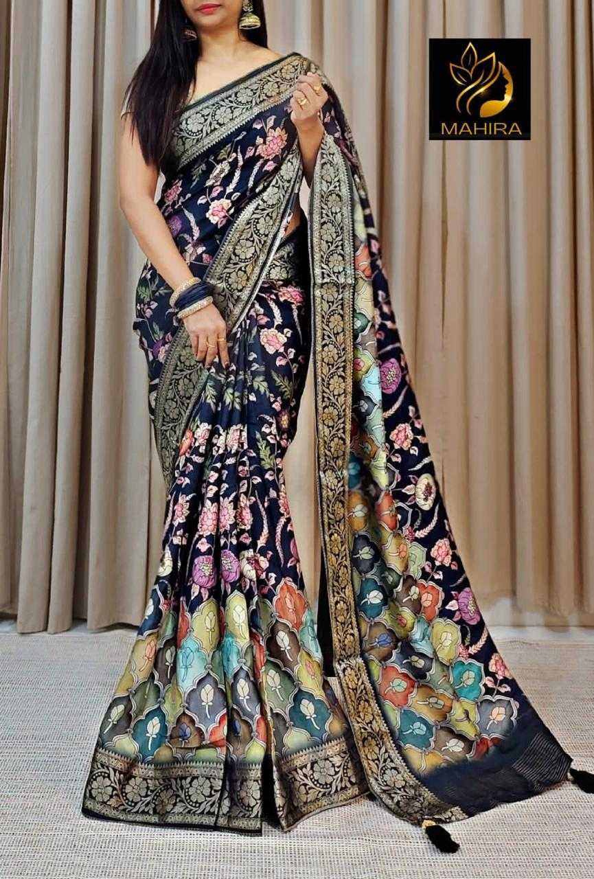 Ynf Dola Silk KESH575 Baheera Silk Sarees Wholesale Dola Silk Sarees Designer Silk Sarees Kalamkari Silk Sarees Manufacturer- Kapda Export