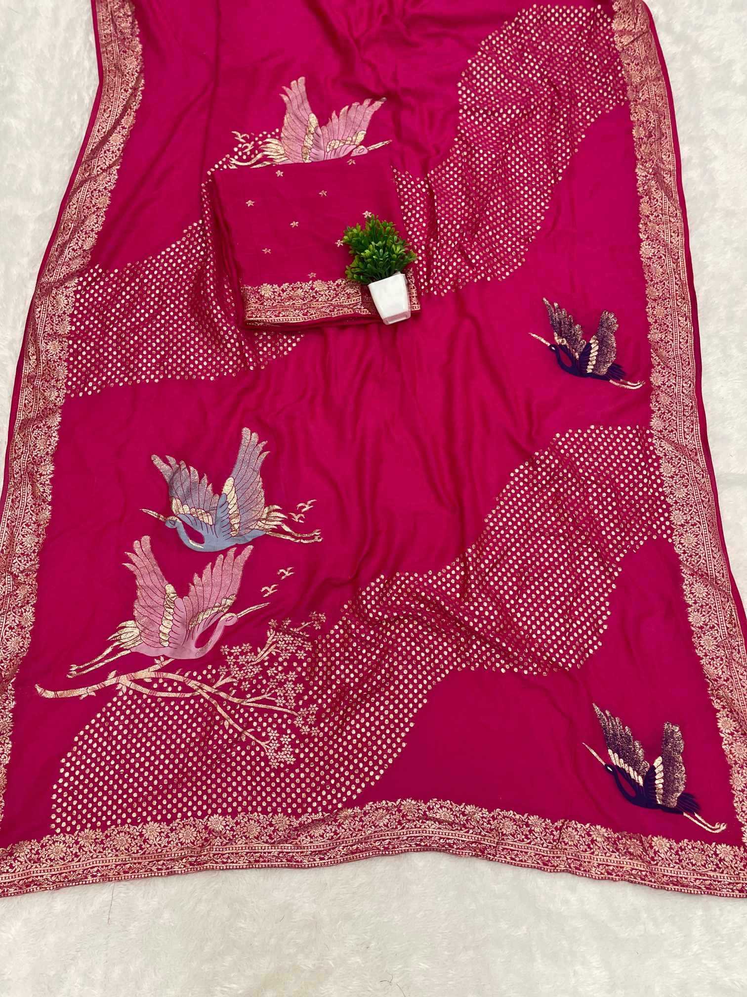 Ynf Dola Silk KESH649 Ameera Silk Sarees Wholesale Dola Silk Sarees Traditional Silk Sarees Printed Silk Saree Manufacturer- Kapda Export