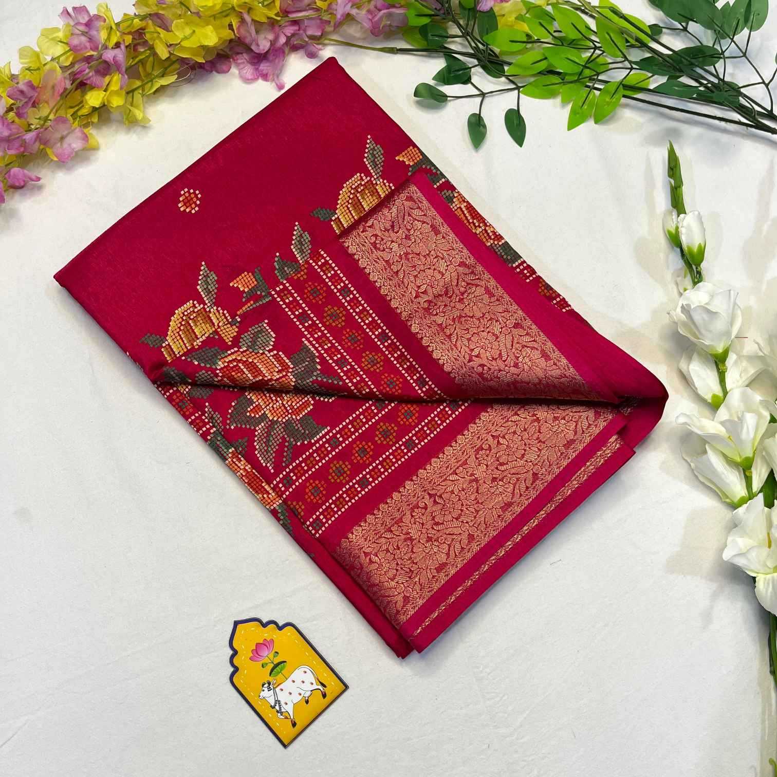 Ynf Dola Silk KESH729 Jarika 10 Silk Sarees Wholesale Dola Silk Sarees Printed Silk Saree Designer Silk Sarees Manufacturer- Kapda Export
