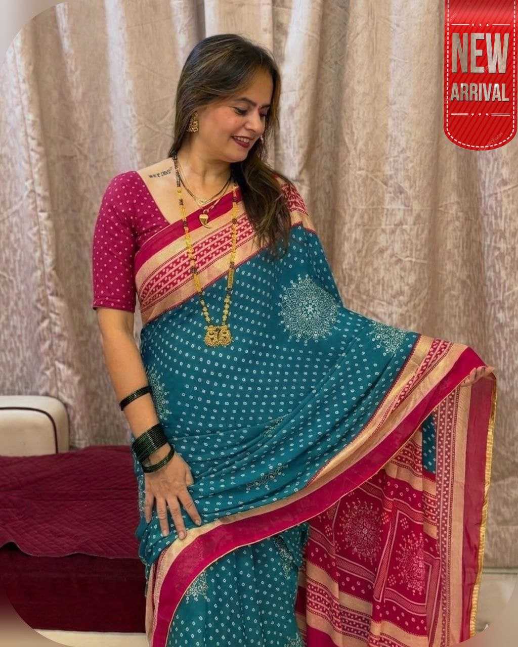 Ynf Dull Moss KESH554 RAMBHA Sarees Wholesale Designer Sarees Traditional Sarees Bandhani Sarees Manufacturer- Kapda Export