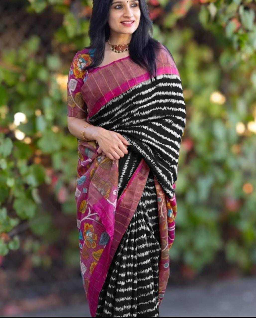 Ynf Fancy KESH575 Sharmila Sarees Wholesale Printed Sarees Kalamkari Sarees Tussar Sarees Manufacturer- Kapda Export