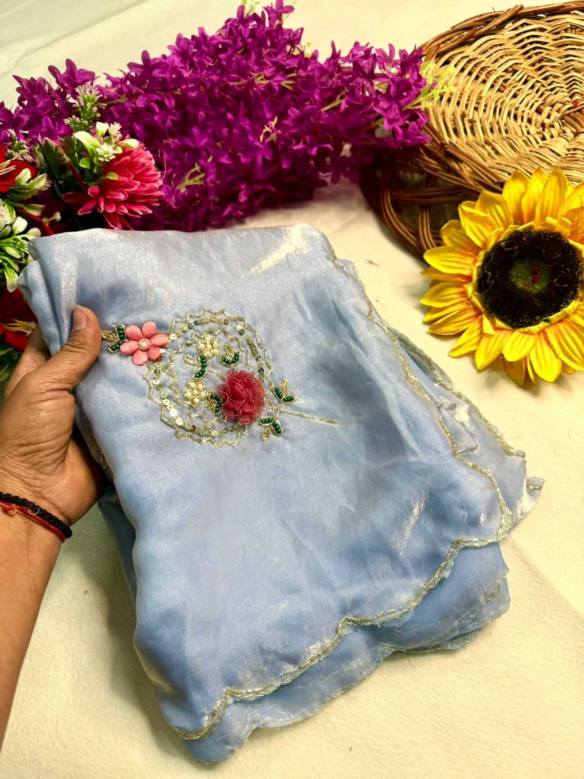 Ynf Fancy KESH576 265 Sarees Festive Collections Wholesale Sequin Sarees Hand Work Sarees Sarees With Blouse Manufacturer- Kapda Export