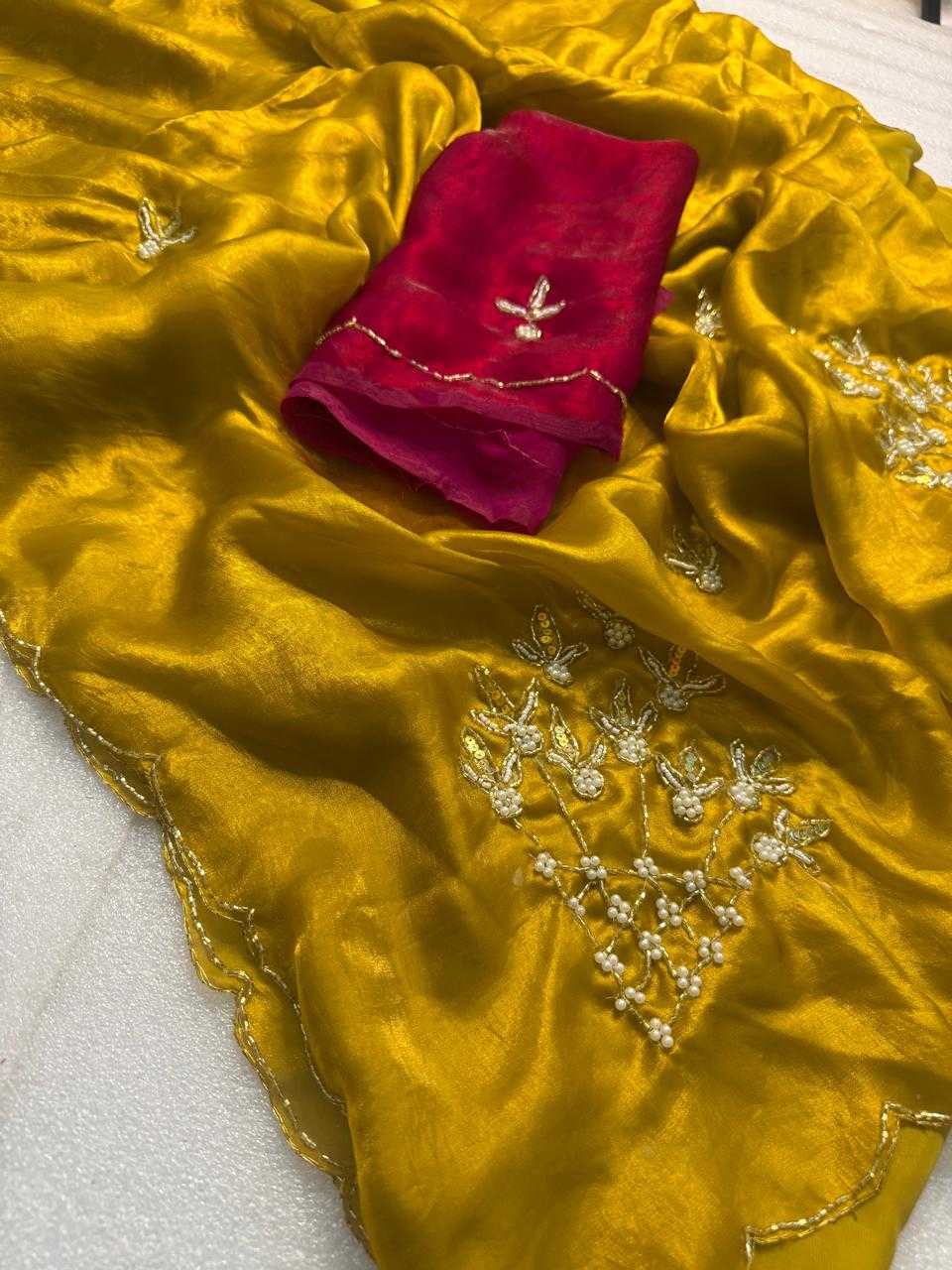 Ynf Fancy KESH576 Zareesha Sarees Wholesale Designer Sarees Hand Work Sarees Traditional Sarees Manufacturer- Kapda Export