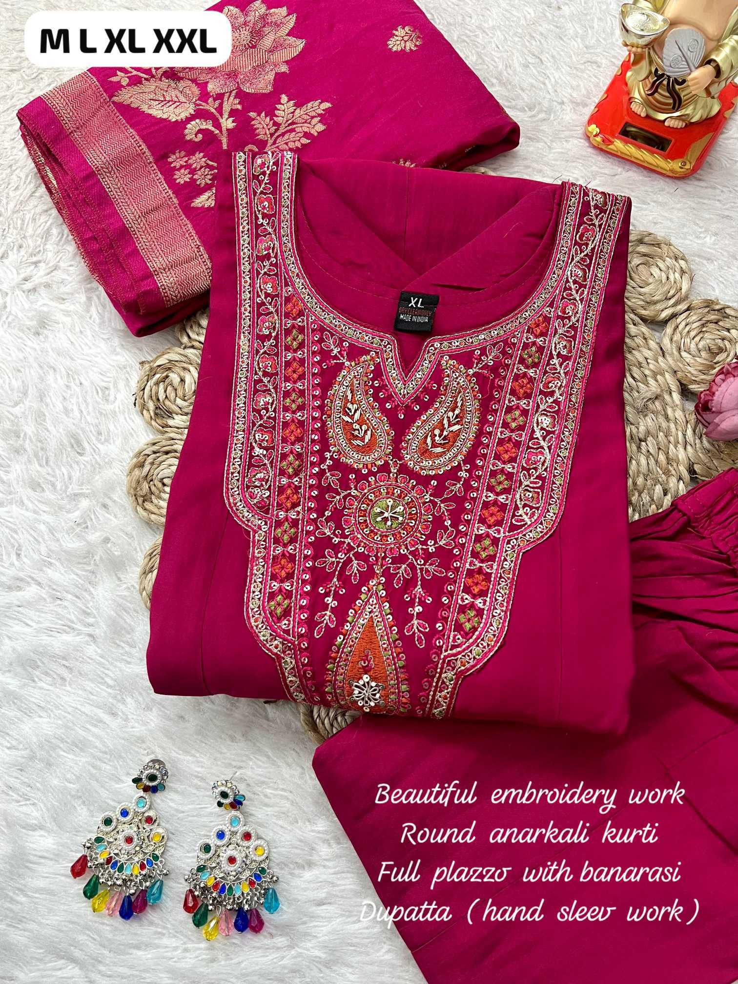 Ynf Fancy KESH594 Lubna Kurti Wholesale Festive Kurtis Anarkali Kurtis Embroidered Kurtis Manufacturer- Kapda Export