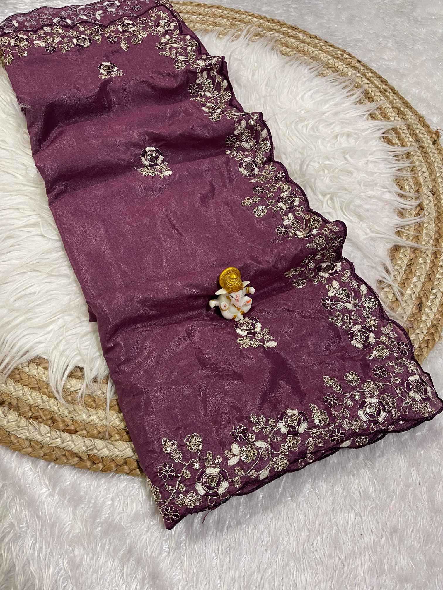 Ynf Fancy KESH725 Aakritiyaa Sarees Wholesale Designer Sarees Embroidered Sarees Cutwork Saree Manufacturer- Kapda Export