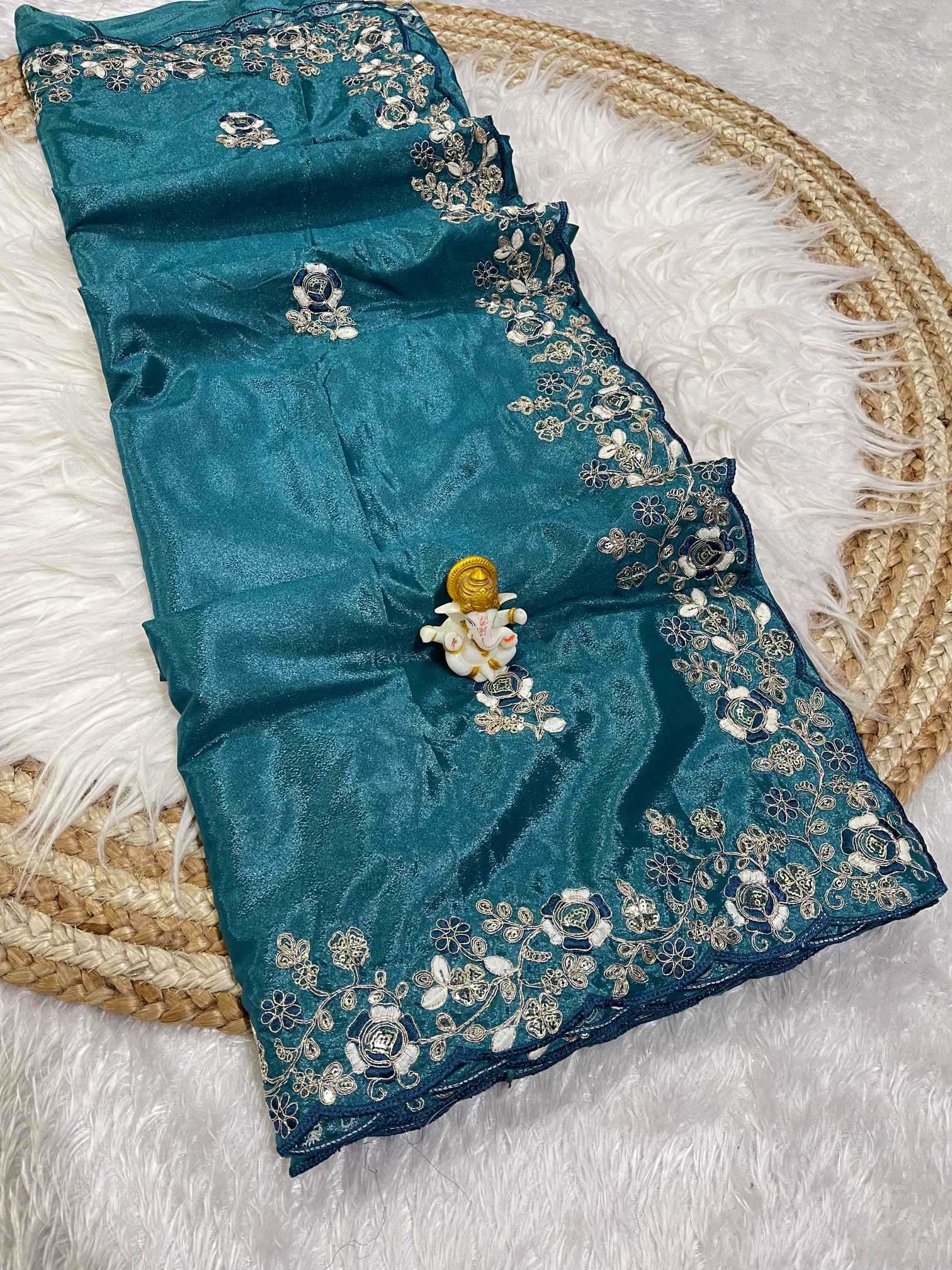 Ynf Fancy KESH725 Aakritiyaa Sarees Wholesale Designer Sarees Embroidered Sarees Cutwork Saree Manufacturer- Kapda Export