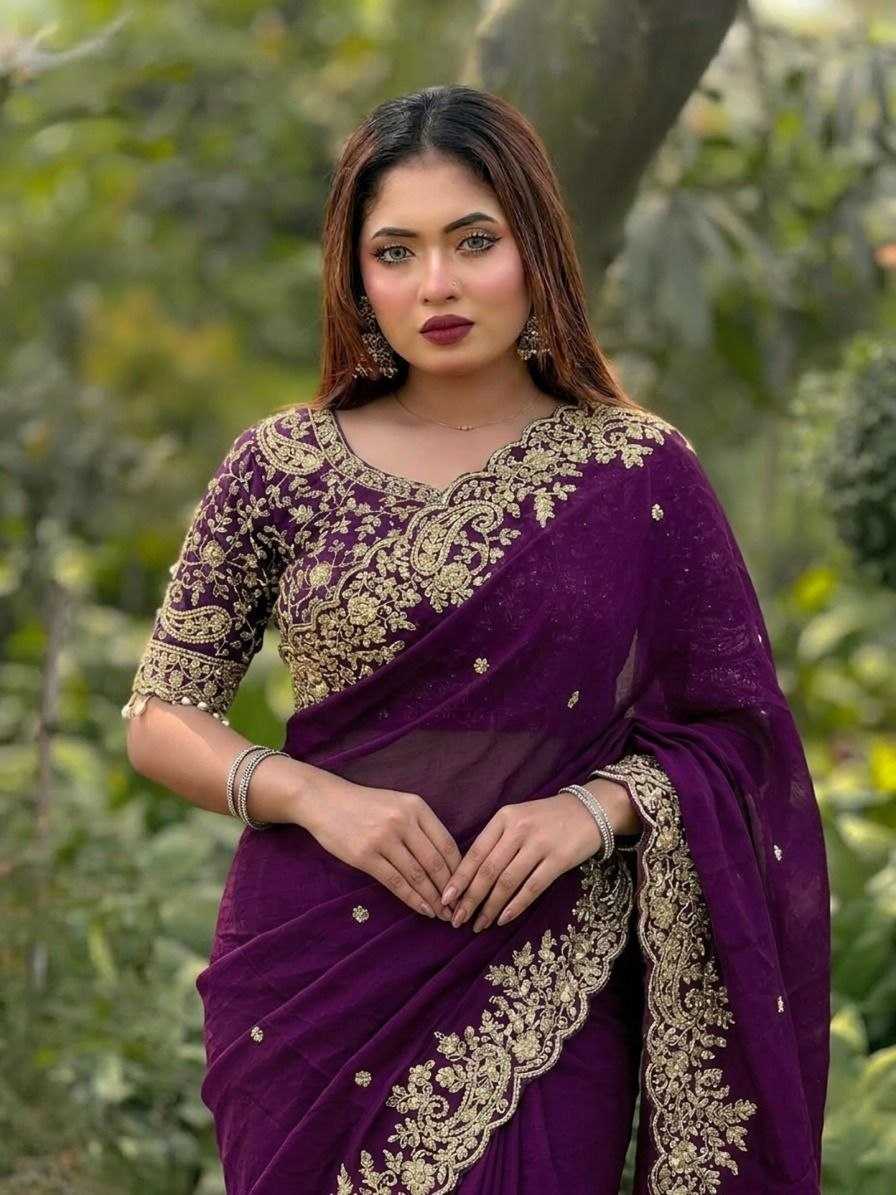 Ynf FENDY KESH554 MOHINI Sarees Wholesale Sequence Sarees Embroidered Sarees Satin Sarees Manufacturer- Kapda Export