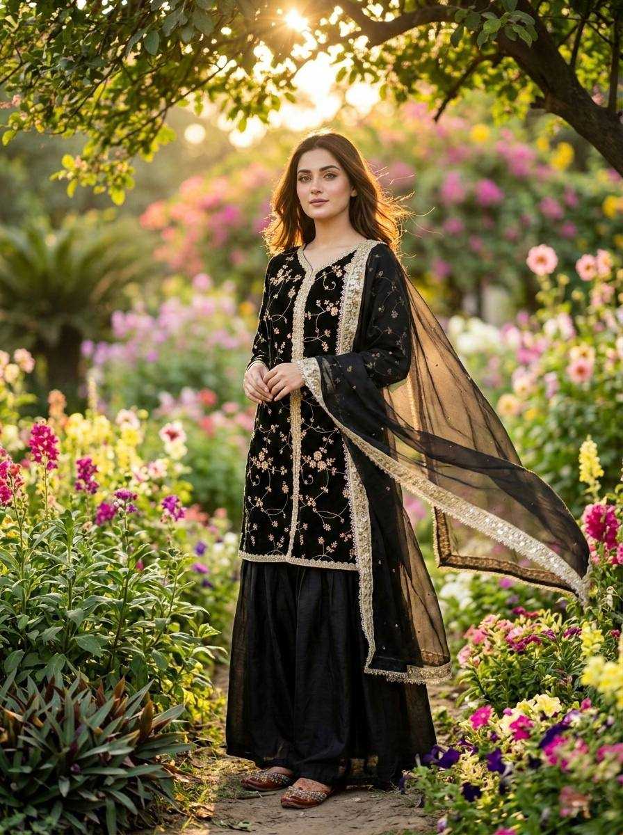 Ynf FENDY KESH614 037 Suits & Dresses Wholesale Palazzo Suit Party wear suits Designer Suits Manufacturer- Kapda Export