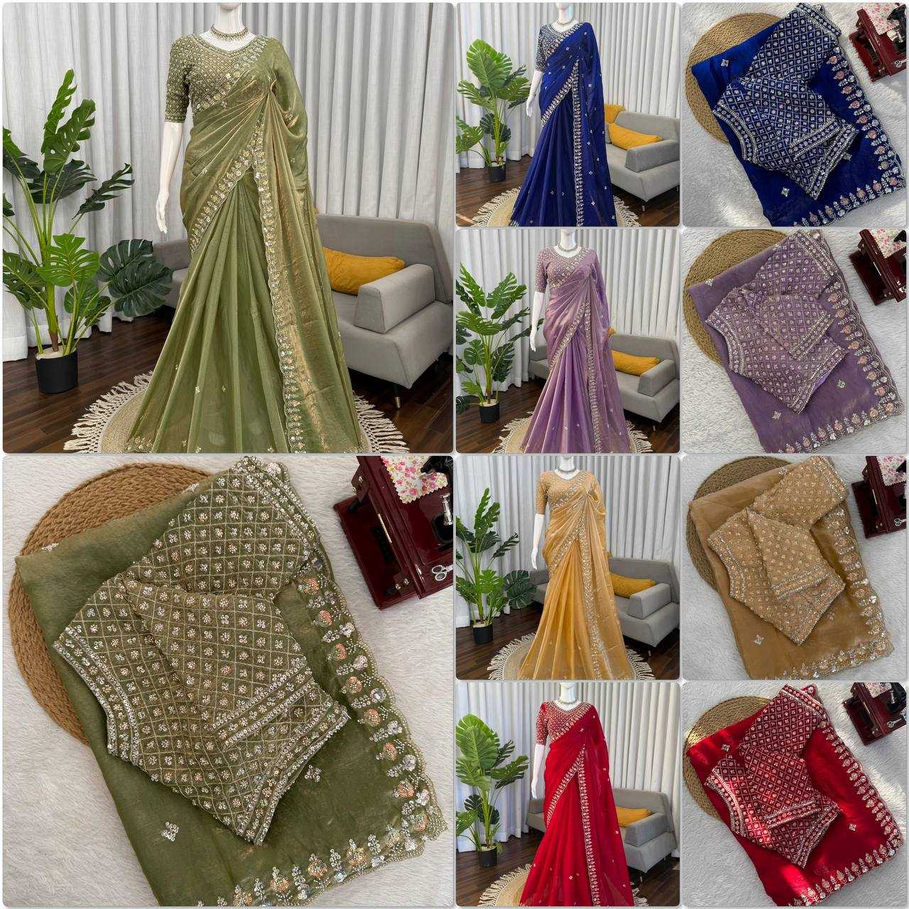 Ynf FENDY RIN133 619 Sarees Wholesale Designer Sarees Party Wear Sarees Sequence Sarees Manufacturer- Kapda Export