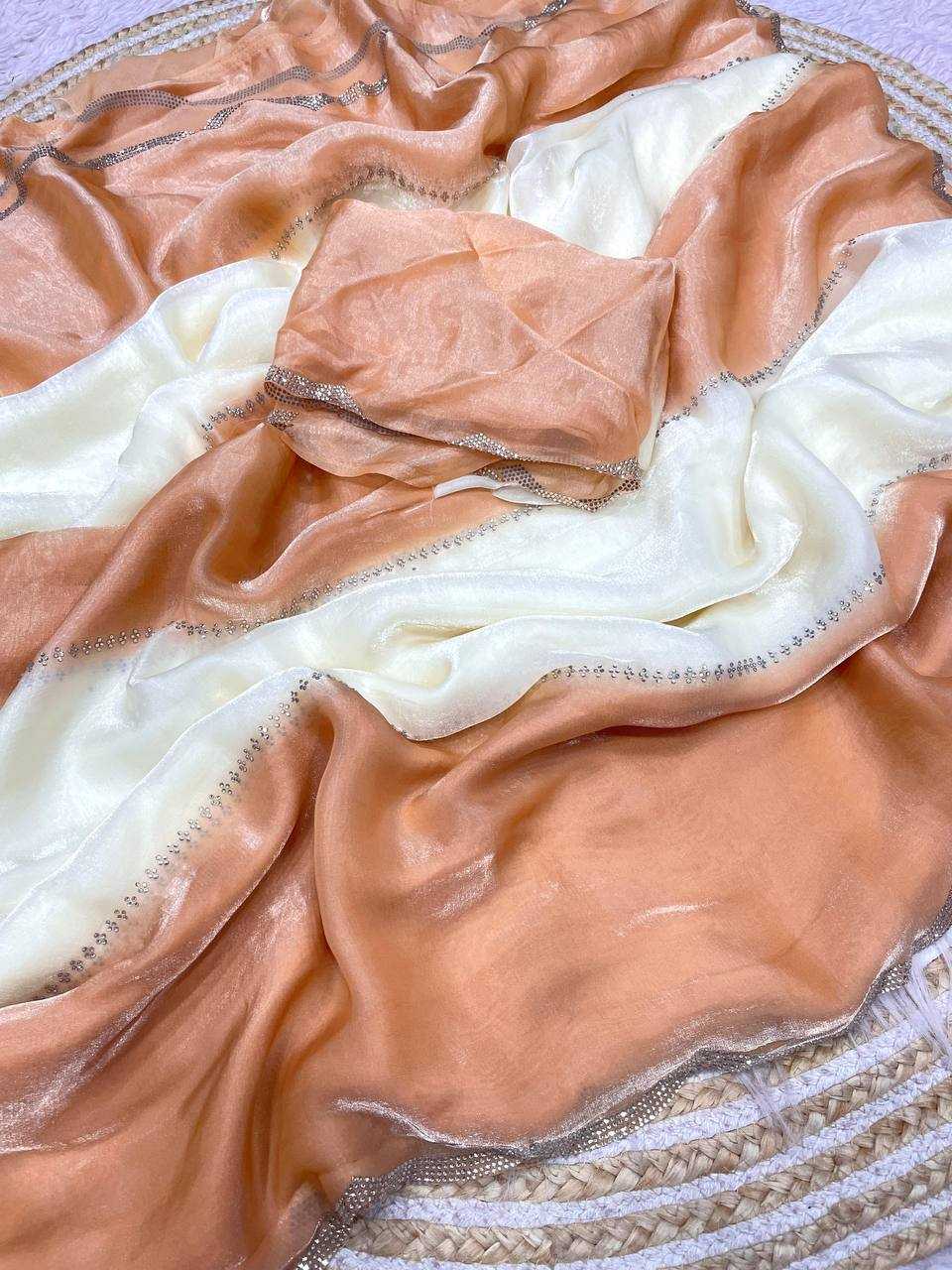 Ynf FENDY RIN230 626 Sarees Wholesale Party Wear Sarees Ajrakh Sarees Satin Sarees Manufacturer- Kapda Export