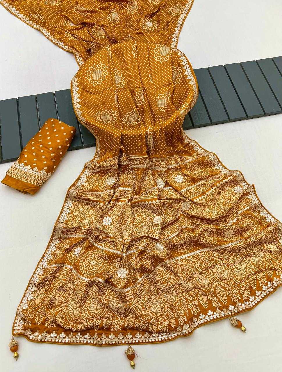 Ynf Gajji Silk KESH649 Aima Silk Sarees Wholesale Gajji Modal Sarees Printed Silk Saree Designer Silk Sarees Manufacturer- Kapda Export