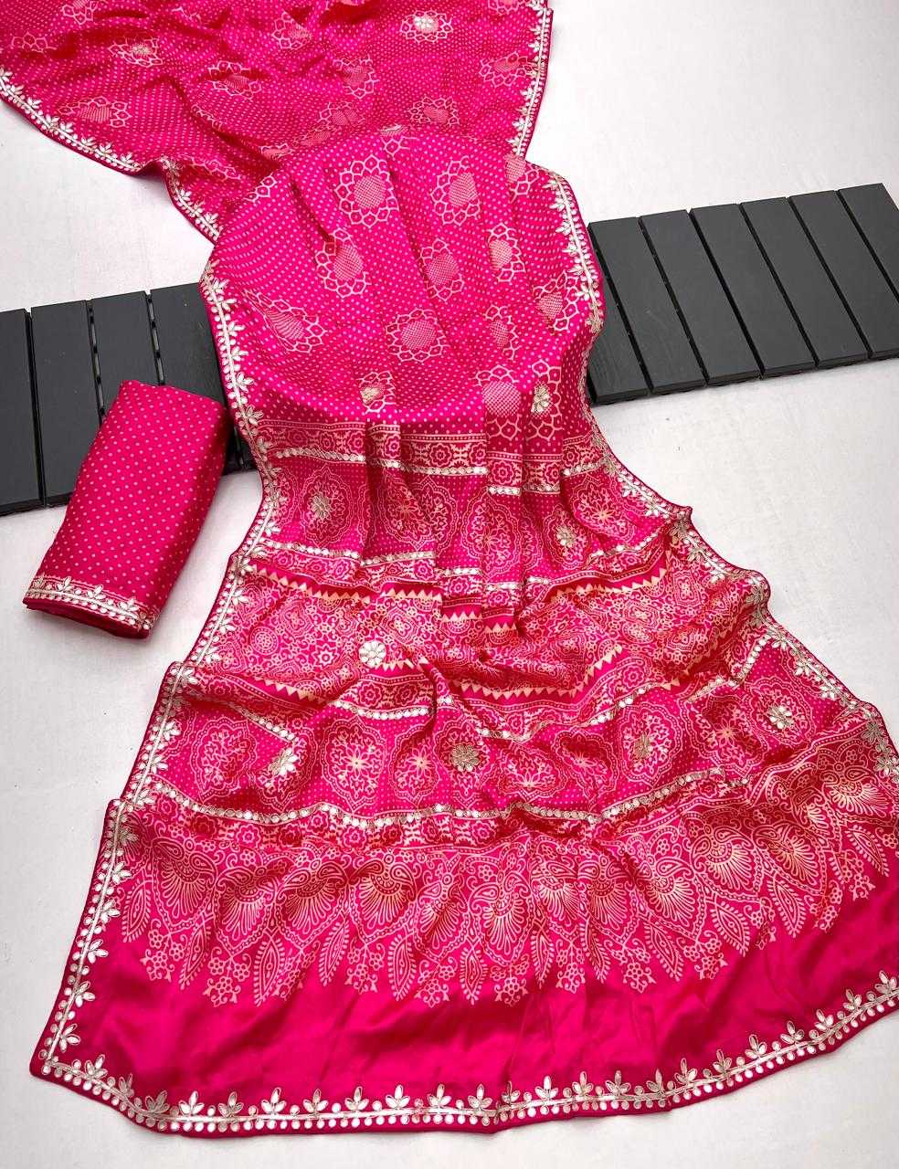 Ynf Gajji Silk KESH649 Aima Silk Sarees Wholesale Gajji Modal Sarees Printed Silk Saree Designer Silk Sarees Manufacturer- Kapda Export