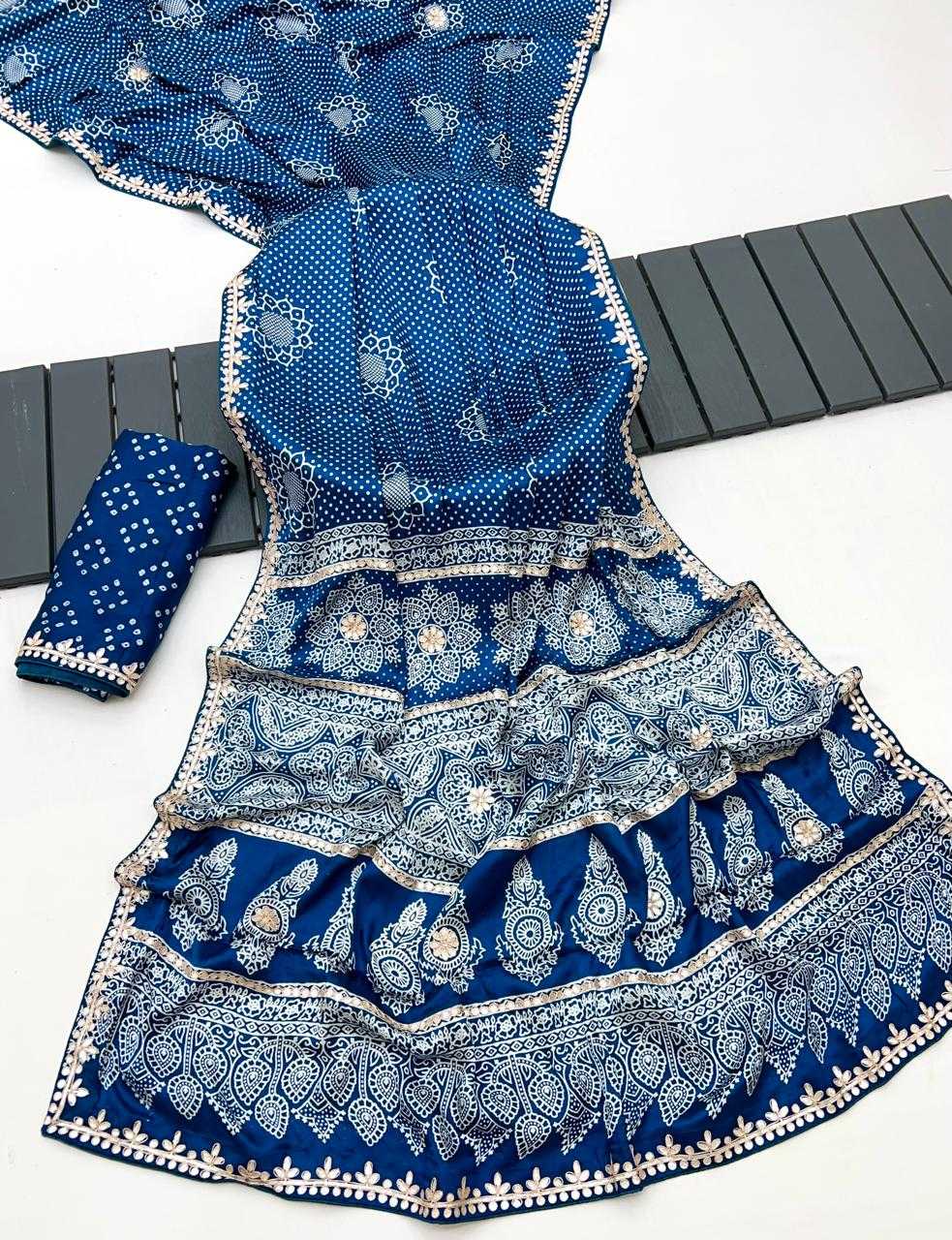 Ynf Gajji Silk KESH649 Aima Silk Sarees Wholesale Gajji Modal Sarees Printed Silk Saree Designer Silk Sarees Manufacturer- Kapda Export