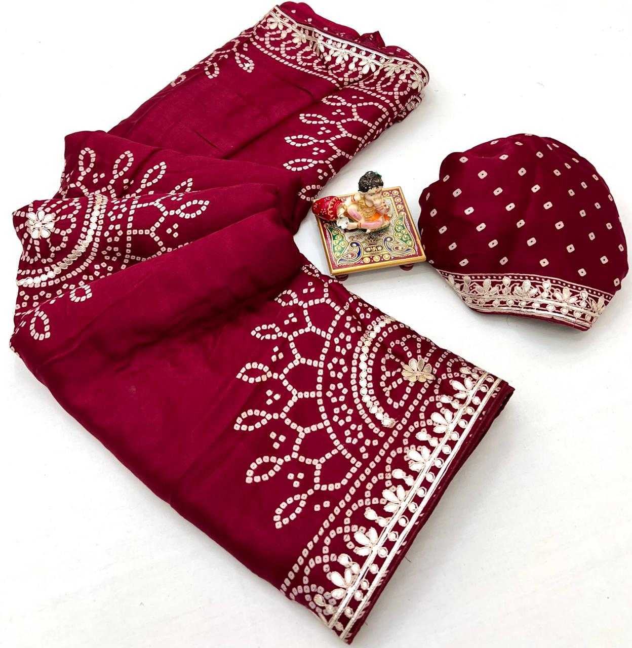 Ynf Gajji Silk KESH649 Amodita Silk Sarees Wholesale Gajji Modal Sarees Printed Silk Saree Designer Silk Sarees Manufacturer- Kapda Export