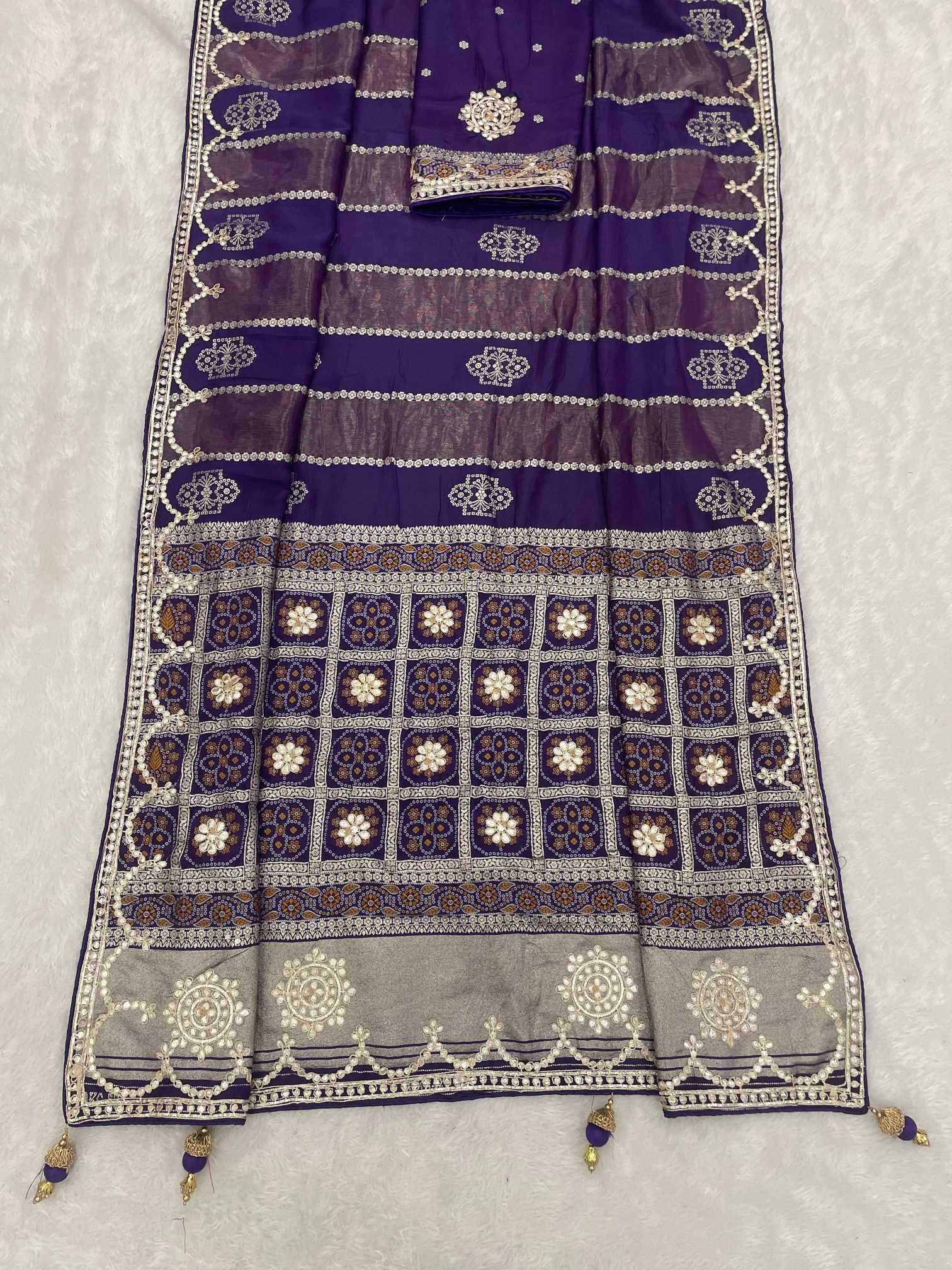 Ynf Gajji Silk KESH649 Antra Silk Sarees Wholesale Gajji Modal Sarees Brocade Sarees Printed Silk Saree Manufacturer- Kapda Export