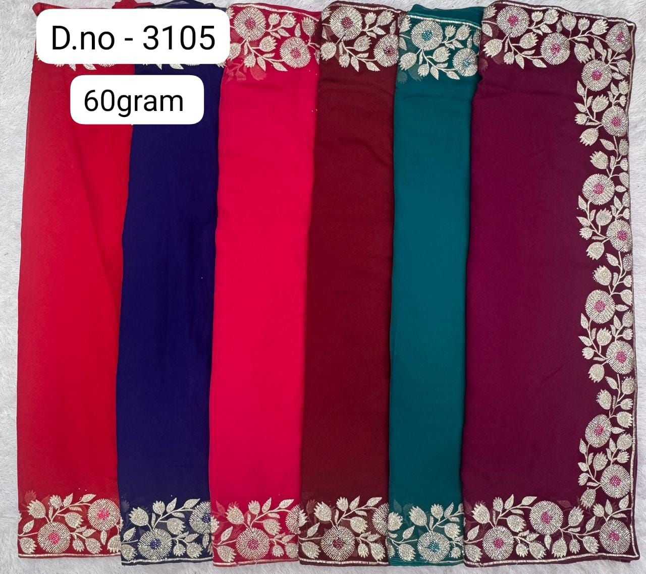 Ynf Georgette KESH114 3105 Sarees Festive Collections Wholesale Georgette Sarees Stone Work Saree Zari Sarees Manufacturer- Kapda Export