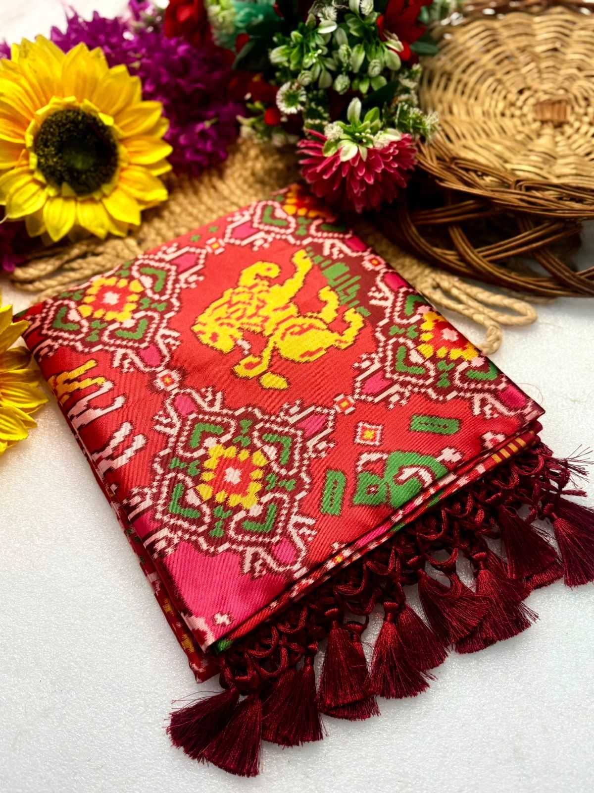 Ynf Handloom Silk KESH576 Pavitra Patola vol-1 Sarees Festive Collections Wholesale Silk Sarees Festive Sarees Sarees With Blouse Manufacturer- Kapda Export