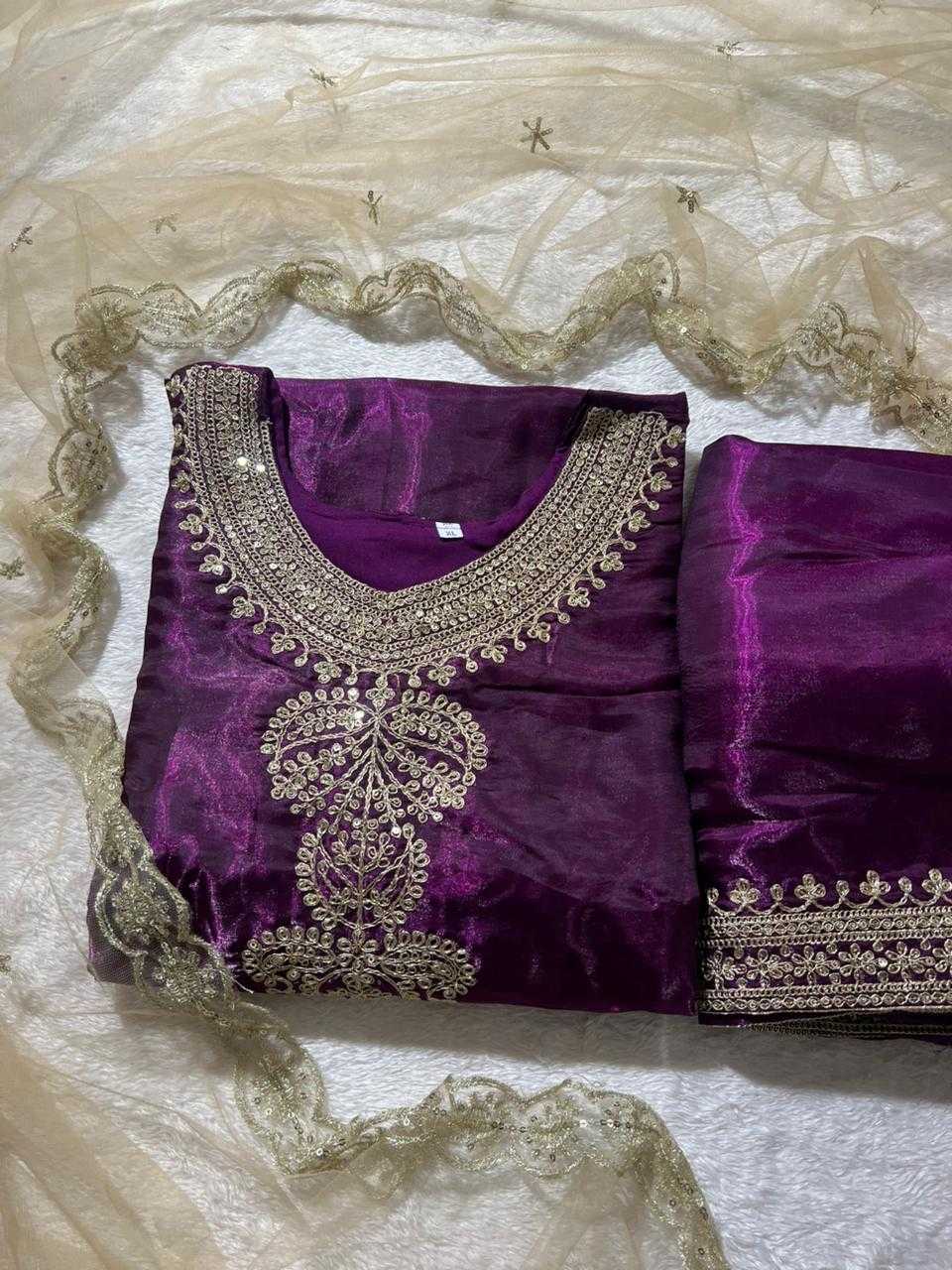 Ynf Jimmy Choo KESH502 1109 Suits & Dresses Wholesale Embroidery Suits Palazzo Suit Designer Suits Manufacturer- Kapda Export