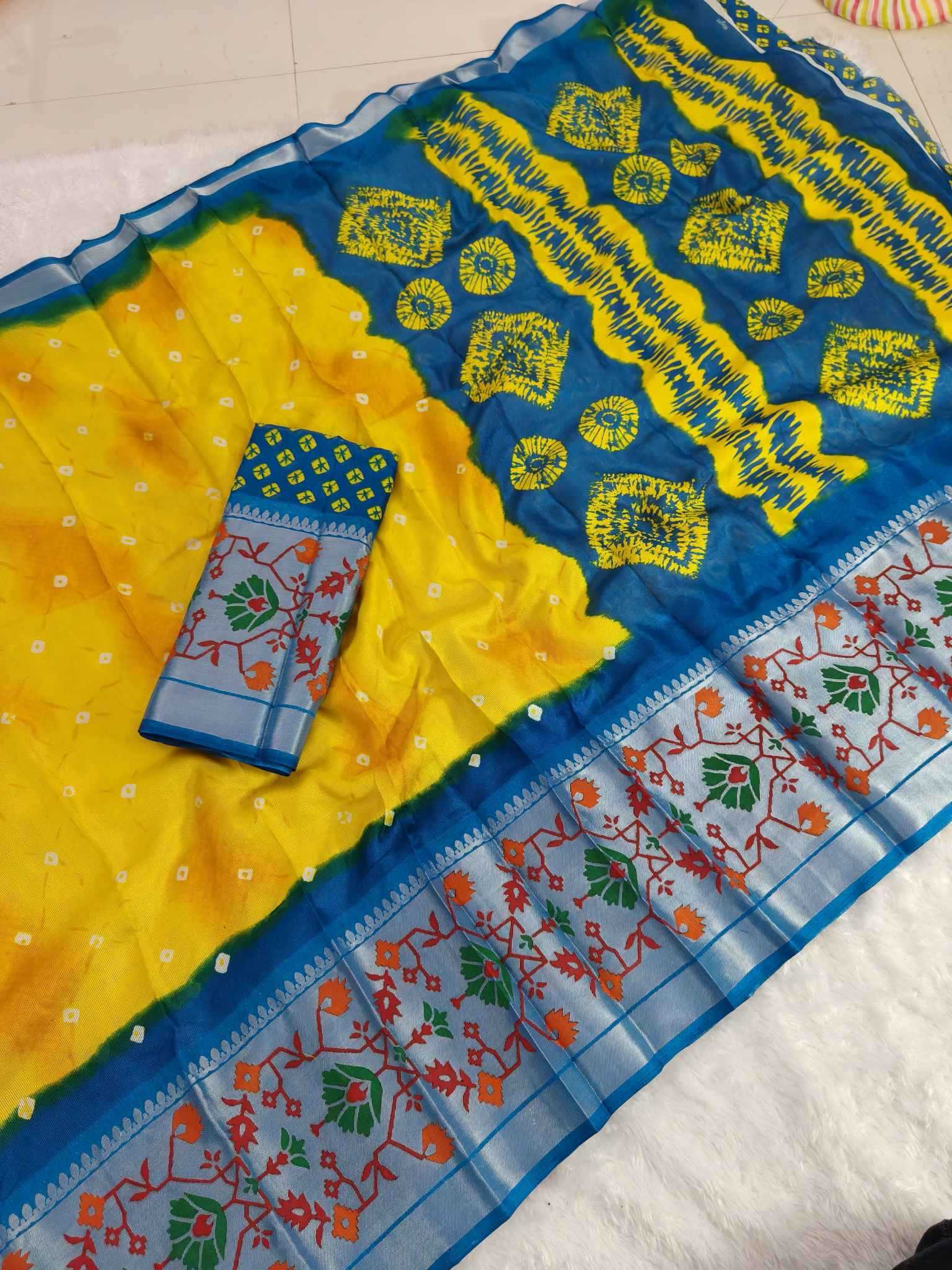 Ynf Kora Silk KESH673 GOLD DUST BRASSO Silk Sarees Wholesale Kora Silk Sarees Printed Silk Saree Designer Silk Sarees Manufacturer- Kapda Export