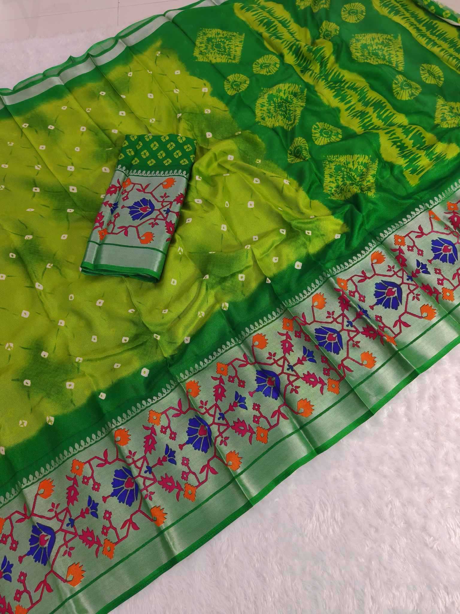 Ynf Kora Silk KESH673 GOLD DUST BRASSO Silk Sarees Wholesale Kora Silk Sarees Printed Silk Saree Designer Silk Sarees Manufacturer- Kapda Export