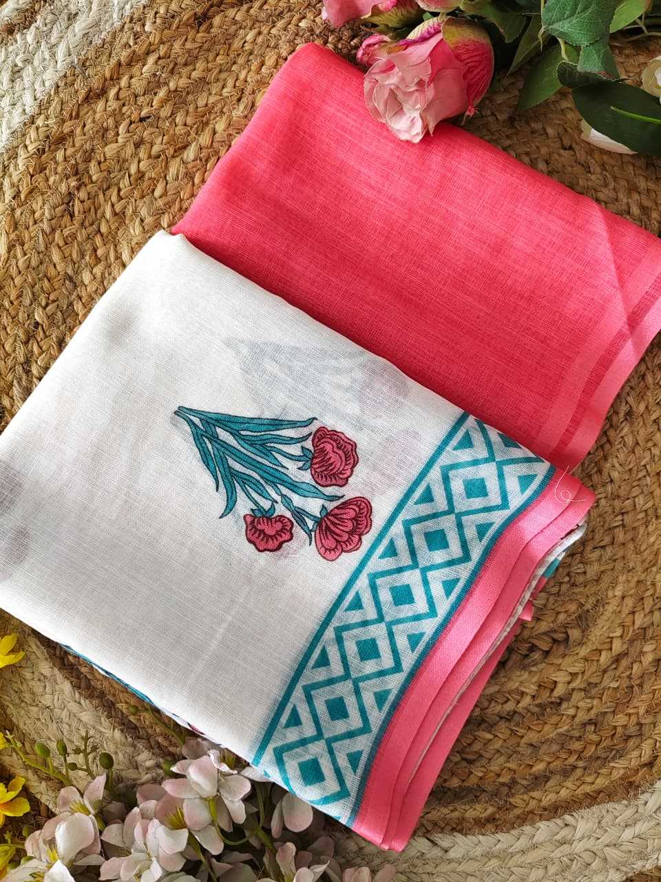Ynf Linen KESH682 Alfiya Sarees Festive Collections Wholesale Printed Sarees Linen Sarees Onam Collections Manufacturer- Kapda Export