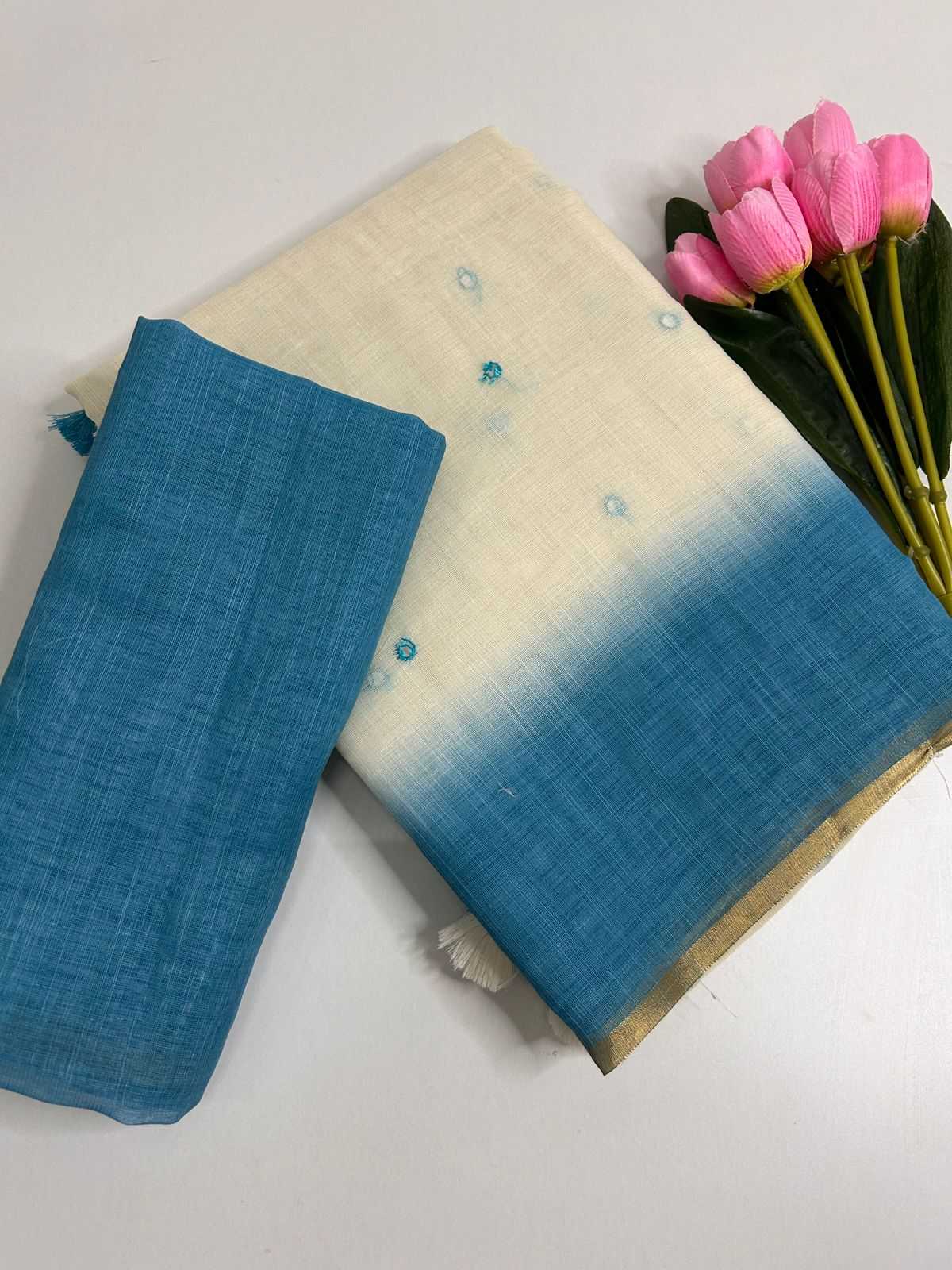 Ynf Linen KESH690 306 Sakshi Sarees Wholesale Designer Sarees Printed Sarees Linen Sarees Manufacturer- Kapda Export