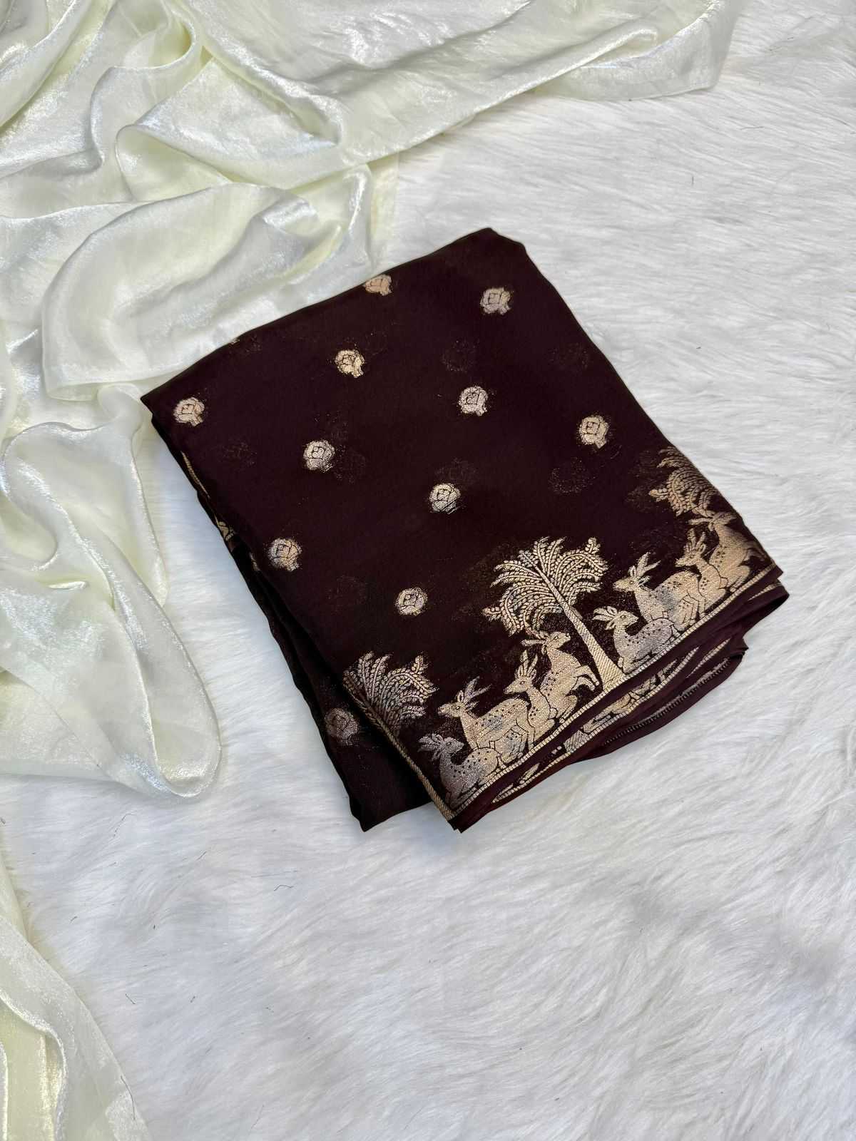 Ynf Muslin Silk KESH676 107 Sarees Festive Collections Wholesale Viscose Saree Silk Sarees Sarees With Blouse Manufacturer- Kapda Export