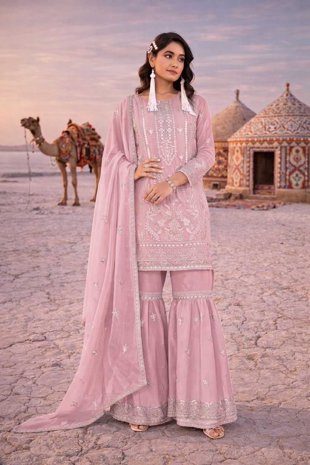 Ynf Nylon RIN236 1316 Suits & Dresses Islamic Clothing Festive Collections Wholesale Pakistani Suits Palazzo Suit Suit Material Manufacturer- Kapda Export