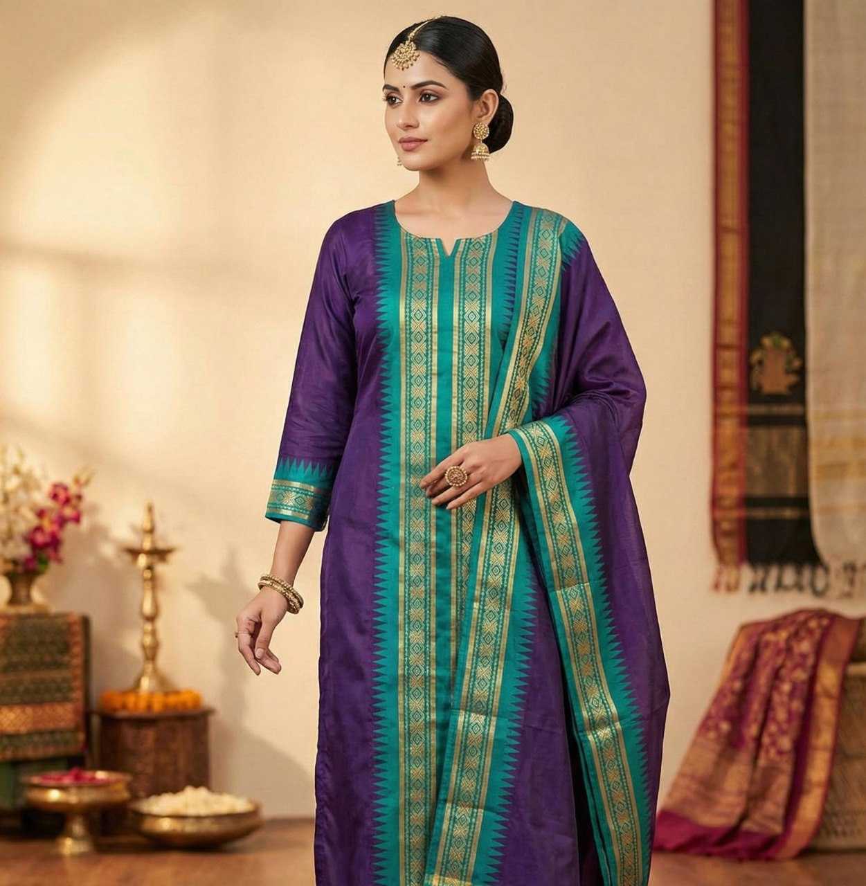 Ynf Pure Cotton KESH738 CREATION Kurti Wholesale Designer Kurtis Cotton Kurtis Round Neck Kurtis Manufacturer- Kapda Export