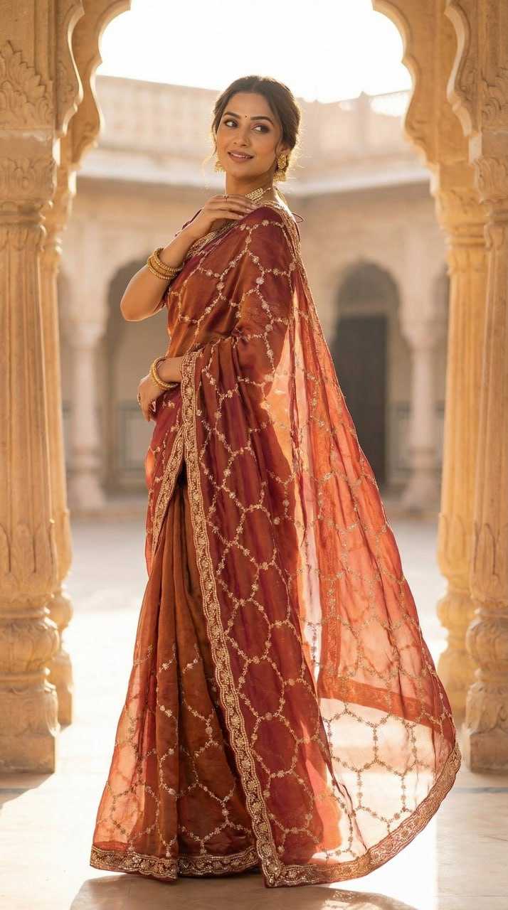 Ynf Pure Silk KESH651 Nexa Sarees Wholesale Sequence Sarees Embroidered Sarees Cutwork Saree Manufacturer- Kapda Export