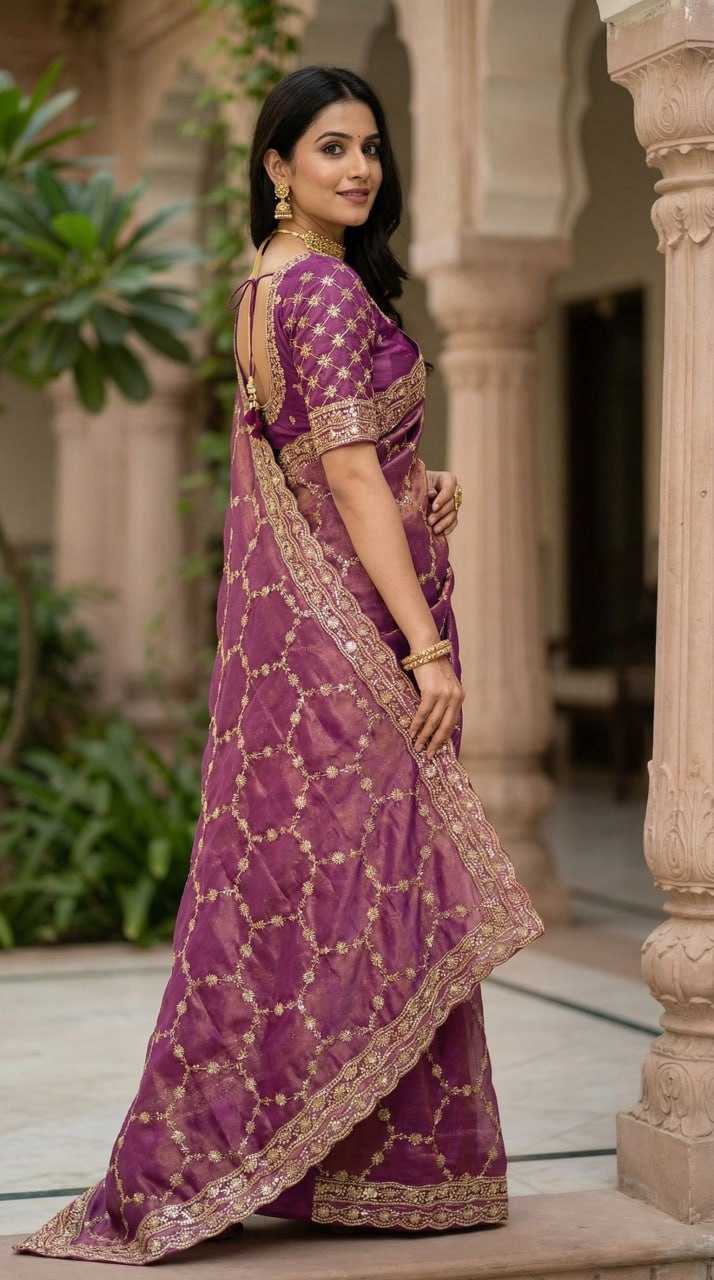 Ynf Pure Silk KESH651 Nexa Sarees Wholesale Sequence Sarees Embroidered Sarees Cutwork Saree Manufacturer- Kapda Export