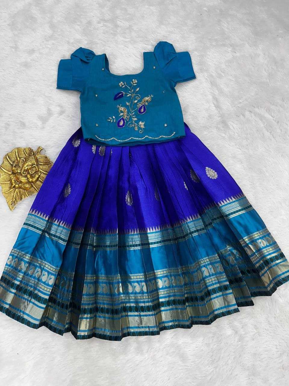 Ynf Pure Silk RIN161 PIC Kids Wear Wholesale Kids Lehenga Kids Designer Frock Kids Navratri Outfits Manufacturer- Kapda Export
