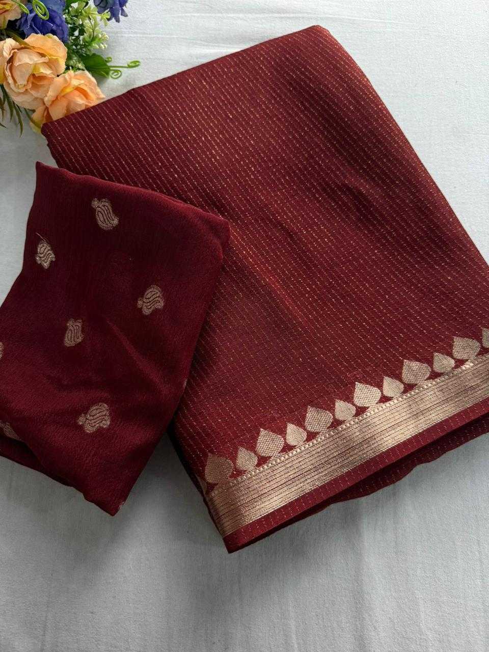 Ynf Pure Viscos KESH671 Eshita Sarees Wholesale Georgette Sarees Sequence Sarees Viscose Saree Manufacturer- Kapda Export